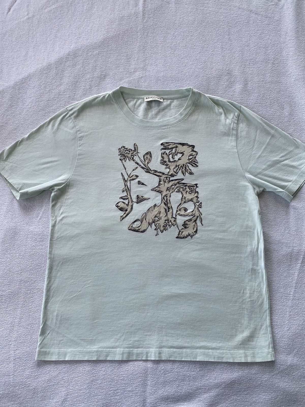 Balenciaga Embroidered plant shirt Size L / US 10 / IT 46 - 1 Thumbnail
