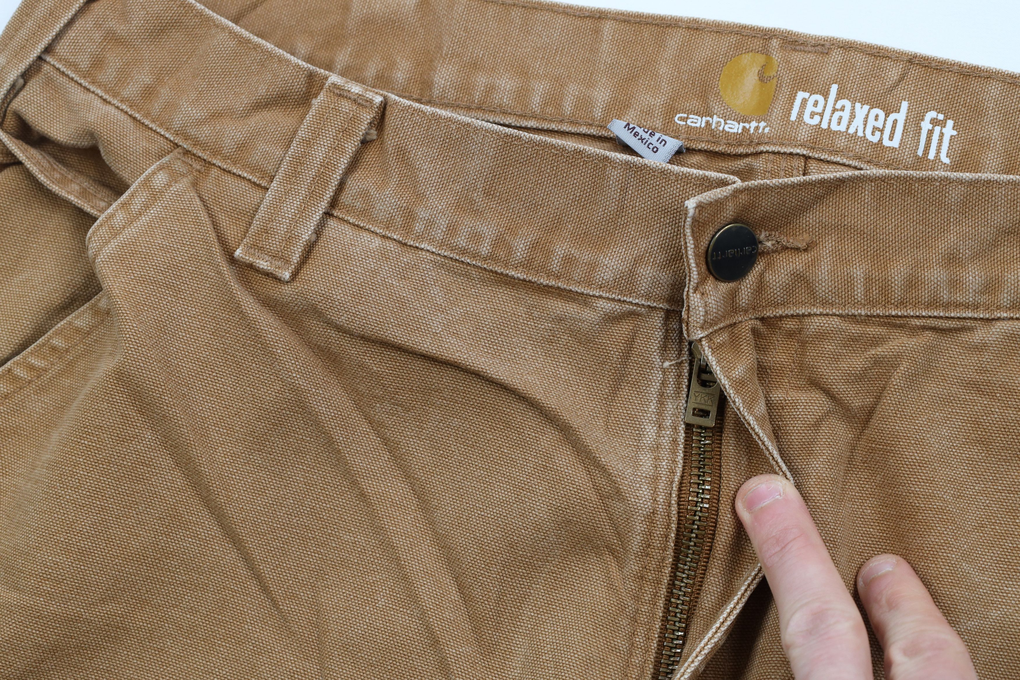 Carhartt × Vintage Carhartt Faded Spell Out Relaxed Fit Canvas Pants Duck Brown Size US 36 / EU 52 - 5 Thumbnail