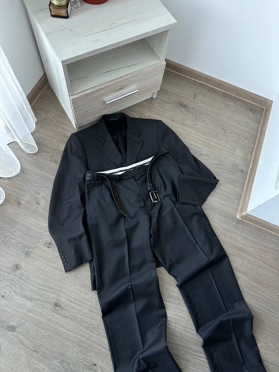 Canali × Vintage Vintage Canali Men's Trousers+Jacket Gray Loro Piana Suit Size 54L - 12 Thumbnail