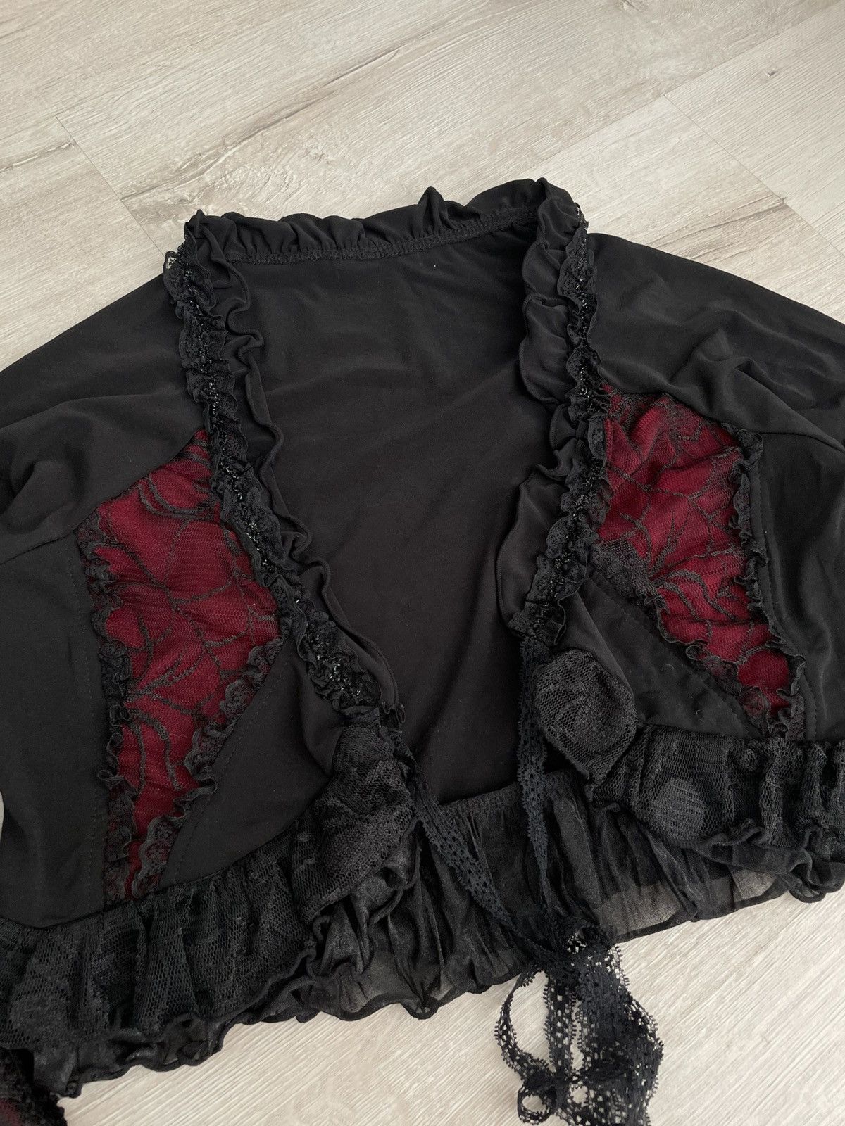 If Six Was Nine × Seditionaries Widow Gothic Lace Shrug – Bell Sleeves & Spider Web Detail Size S / US 4 / IT 40 - 4 Thumbnail