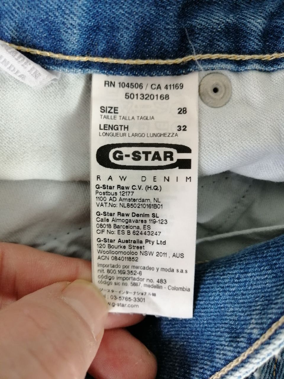 G-Star G-STAR RAW Blue Denim ARC 3D LOOSE TAPERED Distressed Jeans Size US 28 / EU 44 - 8 Thumbnail