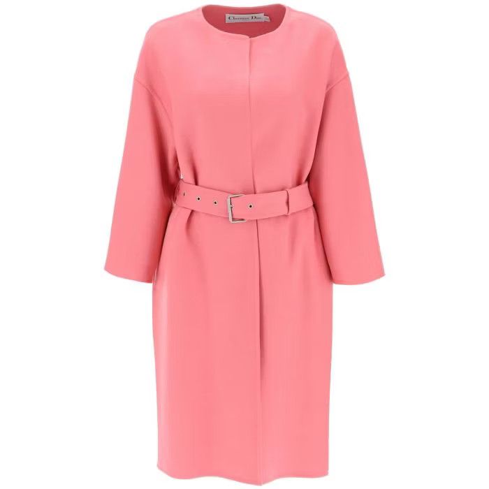 o1s22i1n0524 Wrap Angora Coat in Pink