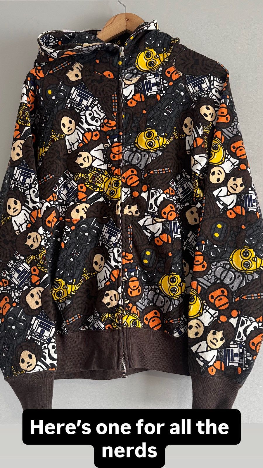 Bape × Star Wars Bape Star Wars Full Zip Up Hoodie Size US L / EU 52-54 / 3 - 2 Thumbnail