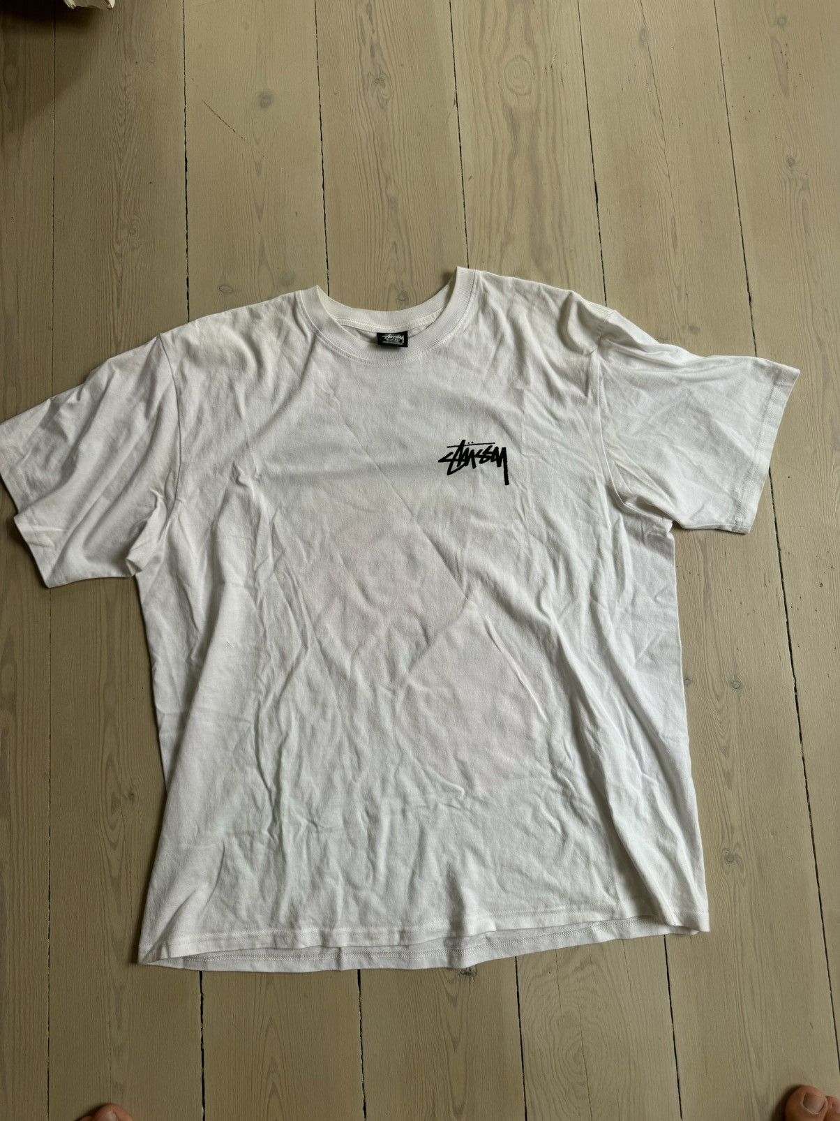 Stussy Stussy Fuzzy Dice Tee White Size US XL / EU 56 / 4 - 1 Thumbnail