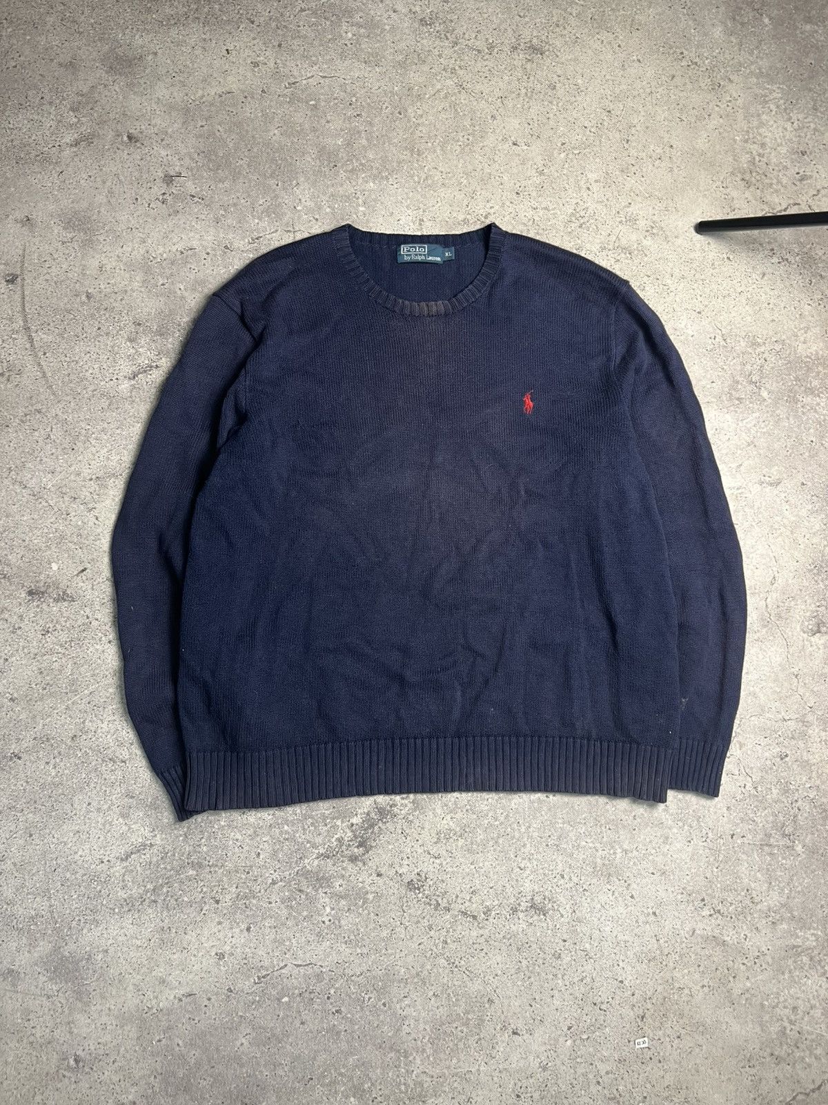 Ralph Lauren Polo Ralph Lauren Sweater Pullover Blue Cotton 90s Classic Size US XL / EU 56 / 4 - 1 Thumbnail