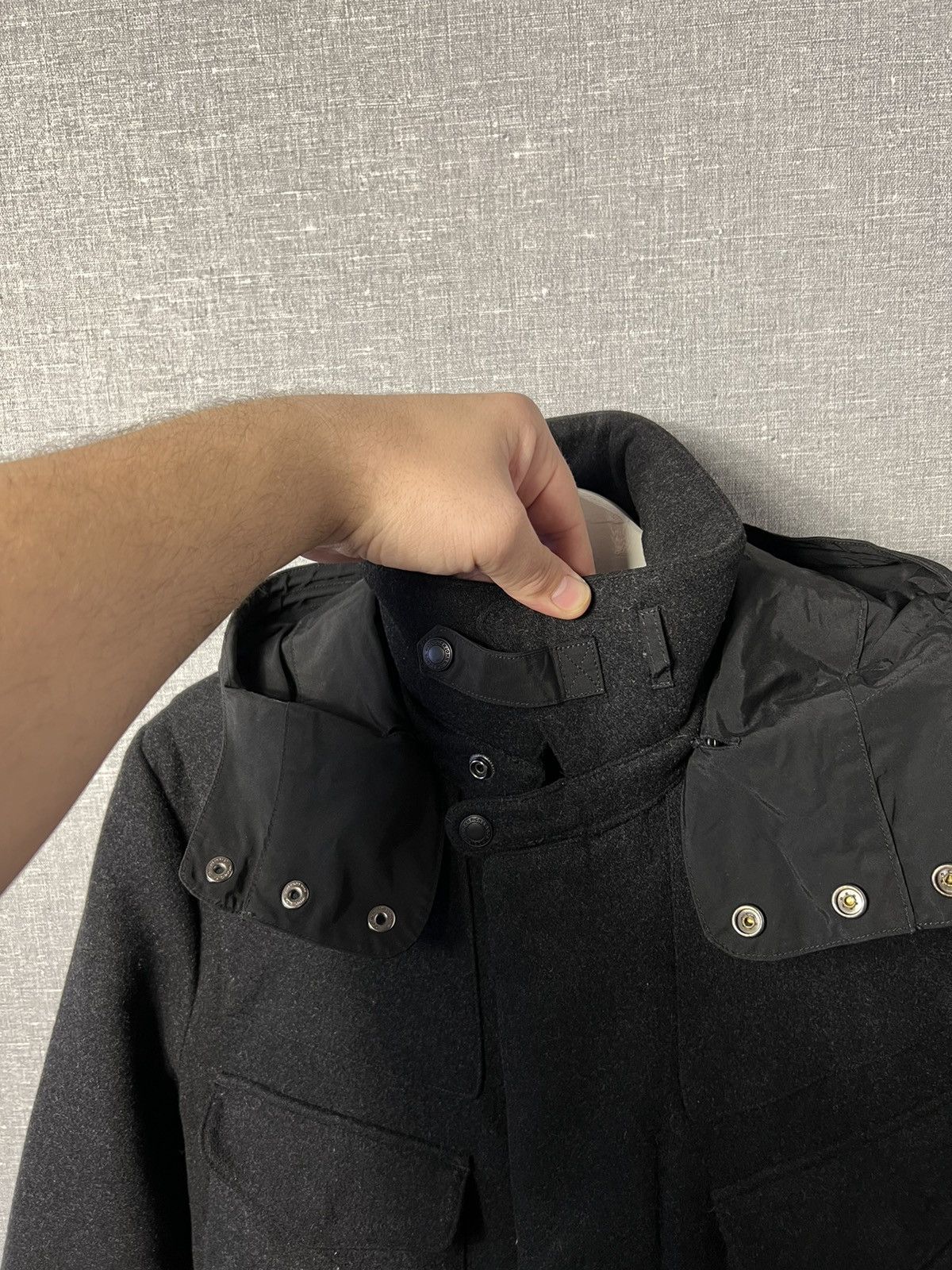 Woolrich Woolen Mills Rare Woolrich Wool + Nylon Hooded Jacket Size M Size US M / EU 48-50 / 2 - 10 Thumbnail