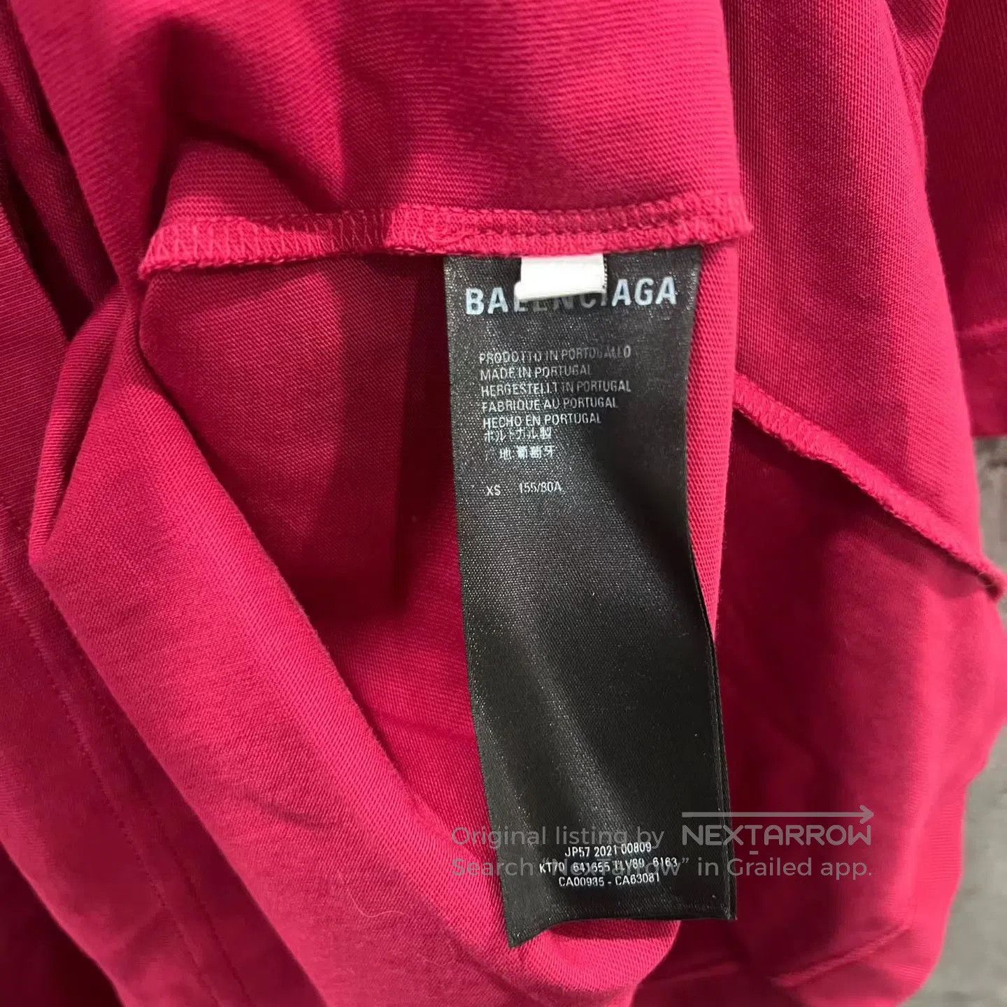 Balenciaga Balenciaga Red scissors short-sleeve| Size US XS / EU 42 / 0 - 4 Thumbnail
