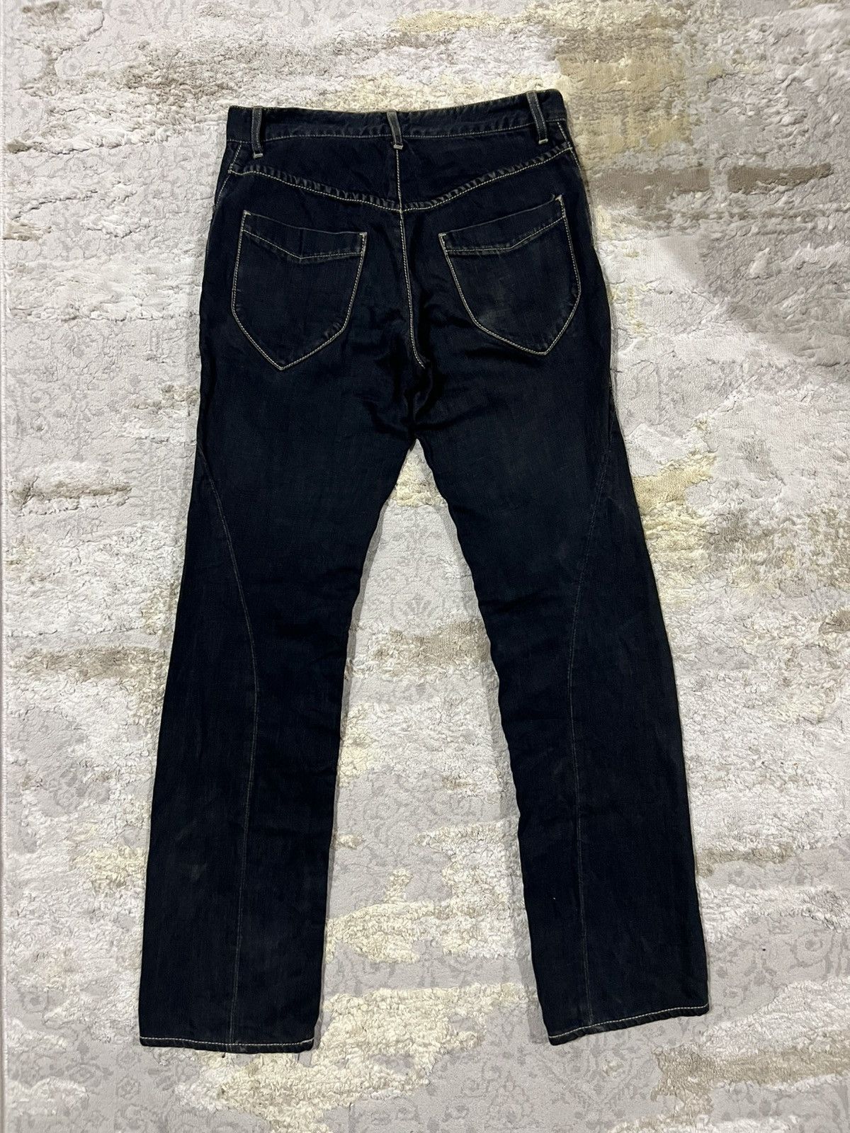 The Viridi-anne The Viridi-Anne J-Curve Post Apocalypse Textured Denim Jeans Size US 30 / EU 46 - 8 Thumbnail