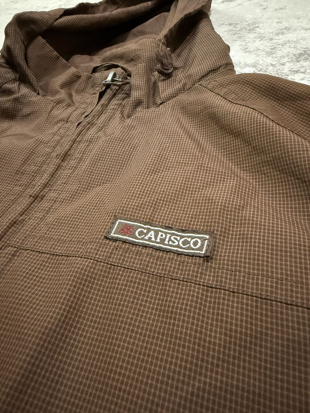Japanese Brand VINTAGE CAPISCO CHEKERED WINDBREKAER JACKET HOODIE Size US S / EU 44-46 / 1 - 8 Thumbnail