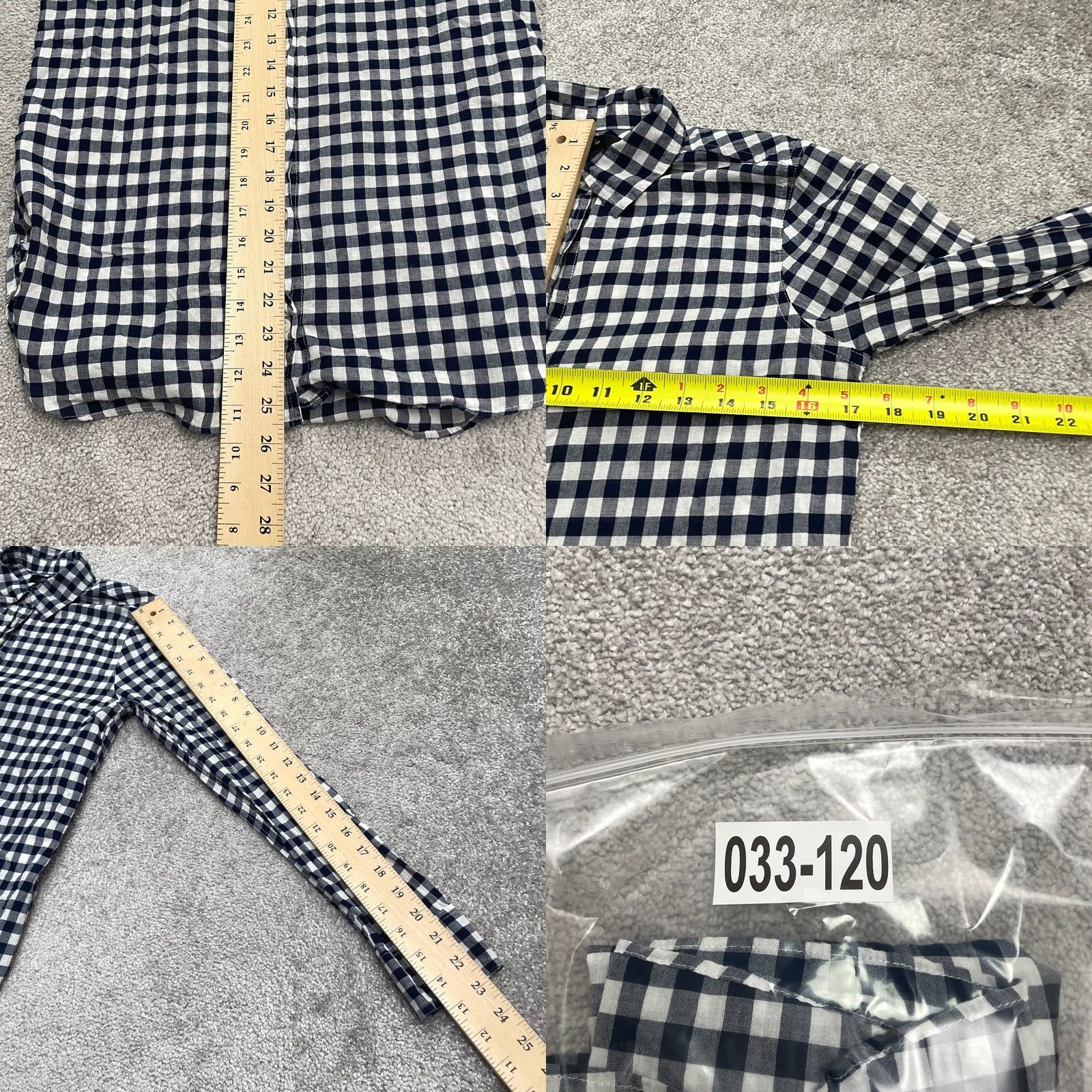 J.Crew J.CREW Classic Boy Fit Shirt Womens 00 Blue White Plaid Cotton Button-Up Shirt Womens Regular XS? Size XXS / US 00 / IT 34 - 8 Thumbnail