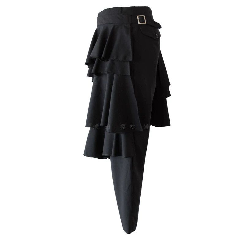 Other Comme Des Garcons size XS Tiered Ruffle Buckle Pants Size 24" / US 00 / IT 34 - 1 Thumbnail