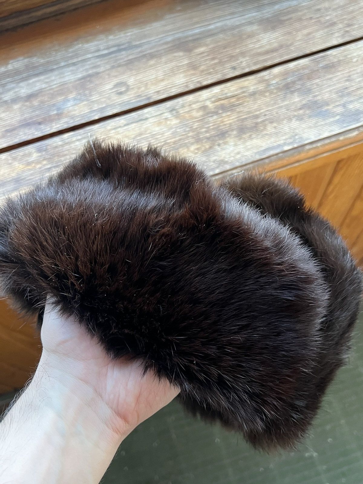Leather Ushanka Y2K Trapper Hat Furry Mohair Fuzzy Fur Hat Size ONE SIZE - 25 Thumbnail