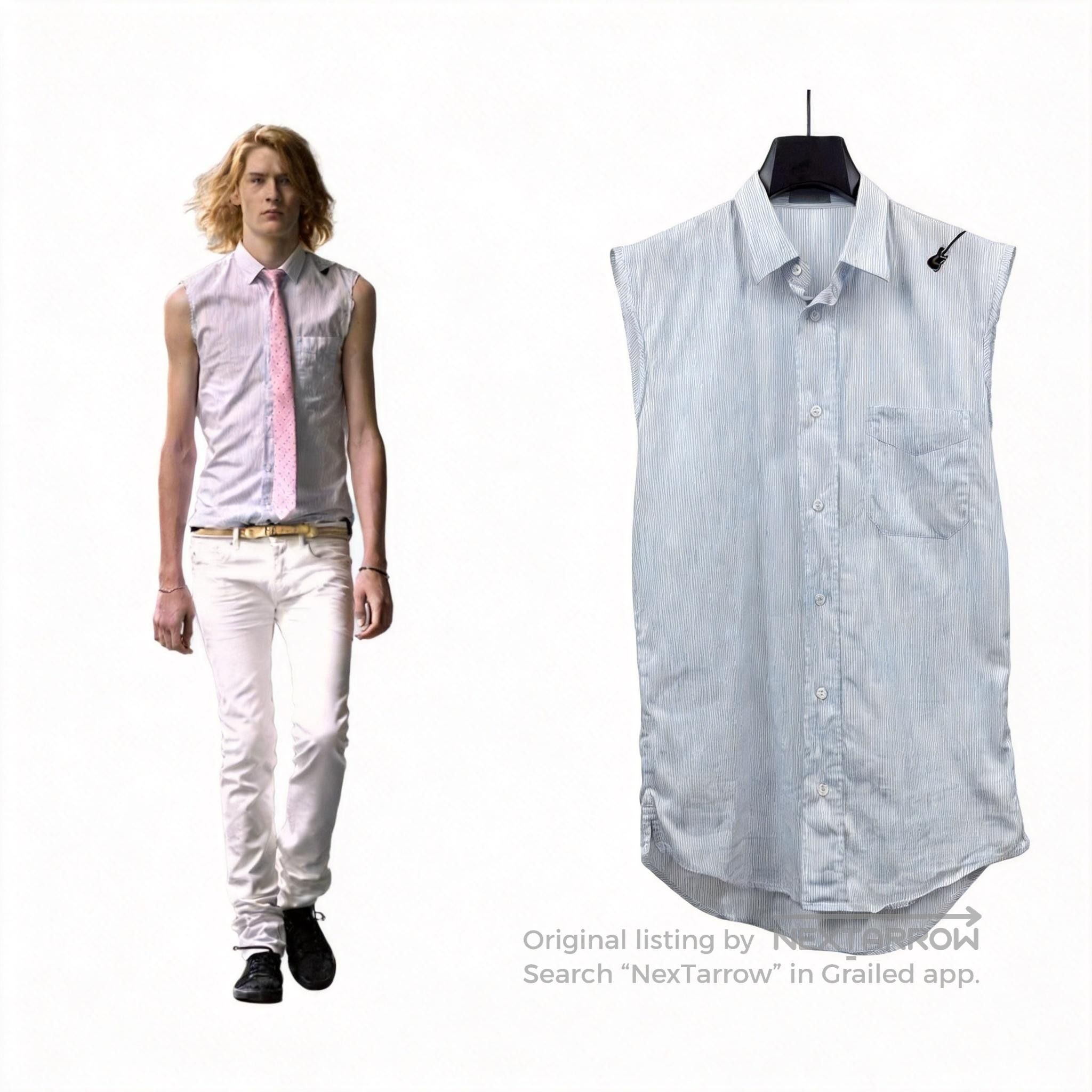 Dior × Hedi Slimane SS05 Dior Homme 'Beck' Grey Tank Top Hedi