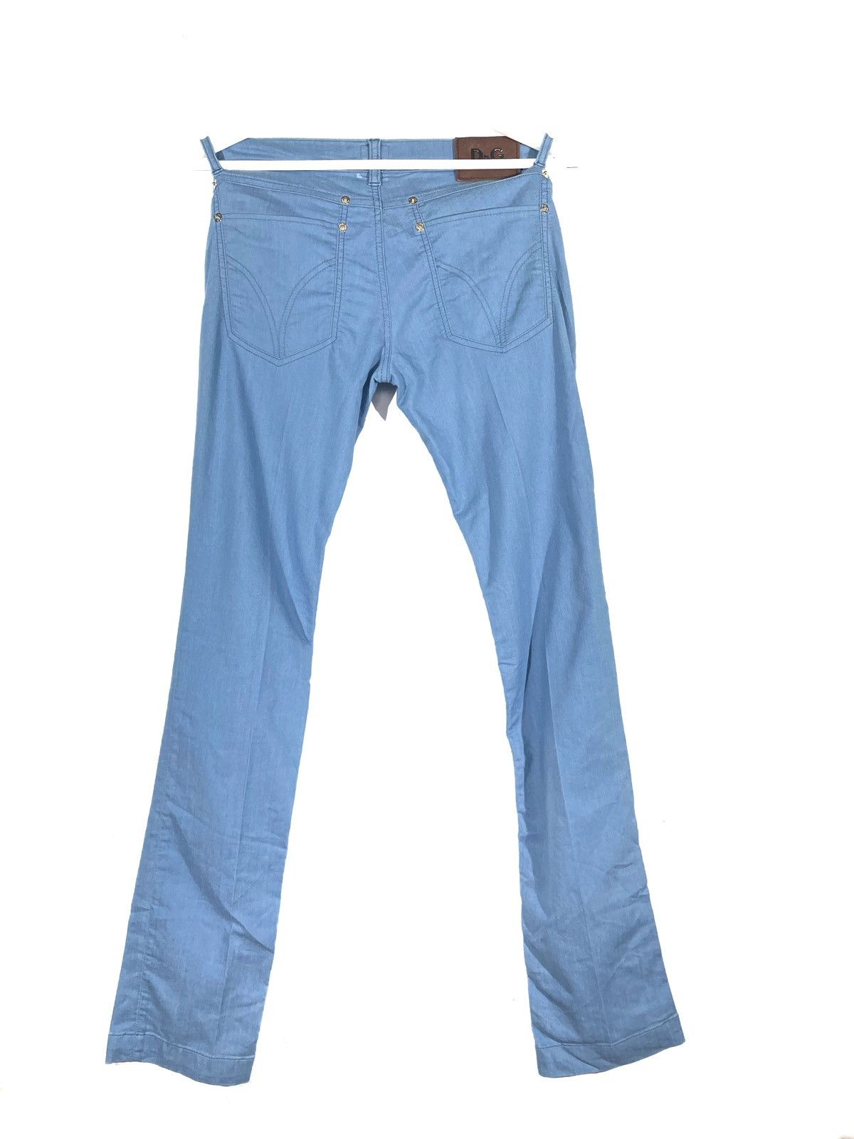 Designer × Dolce & Gabbana Women Slim Blue Jeans Dolce & Gabbana Size 26 Low Rise Girly Size 28" / US 6 / IT 42 - 9 Thumbnail