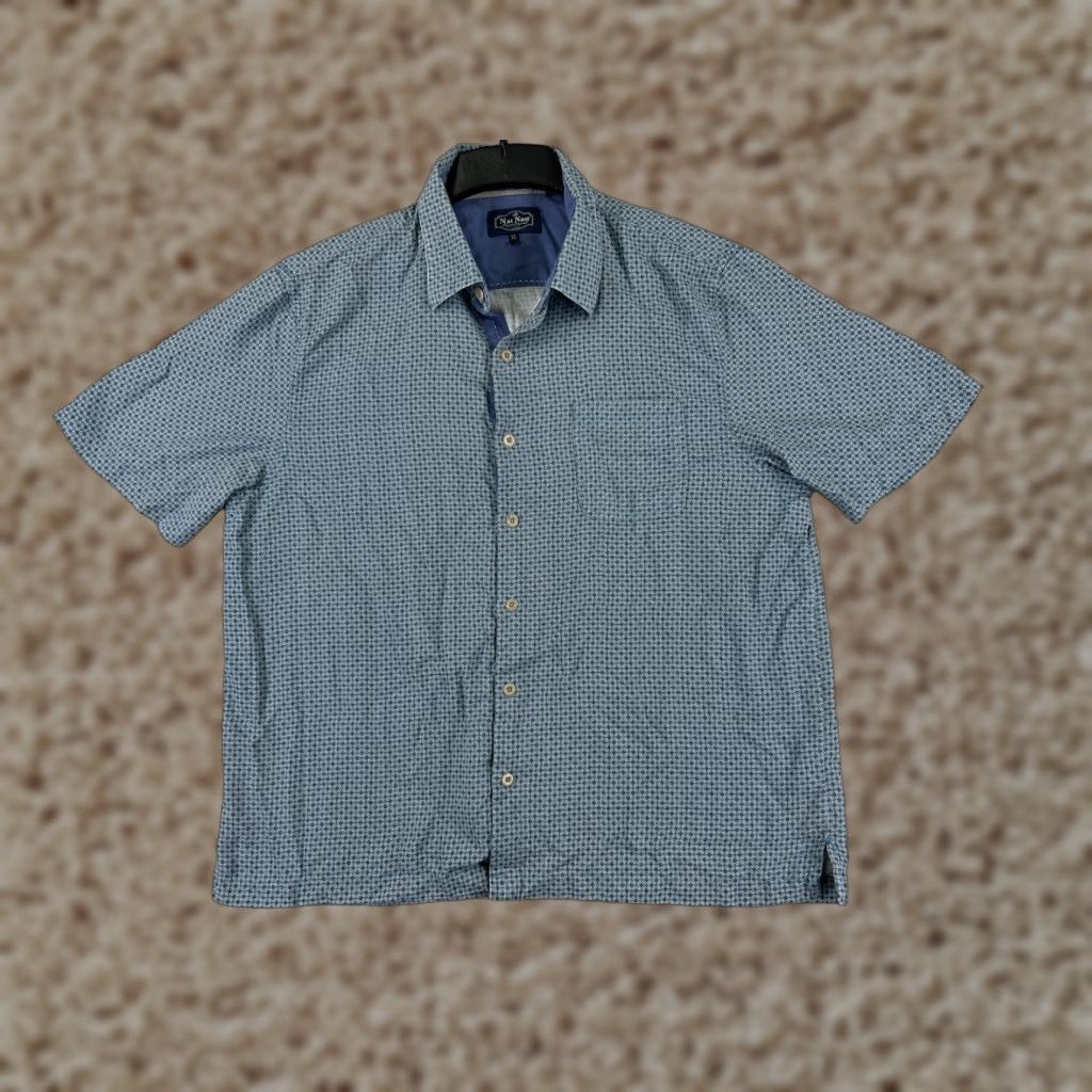Tommy Bahama Tommy Bahama Shirt Men 2XL XXL Blue Green Stripe Pattern 100% Silk Button Up Shirt Size US XXL / EU 58 / 5 - 1 Thumbnail
