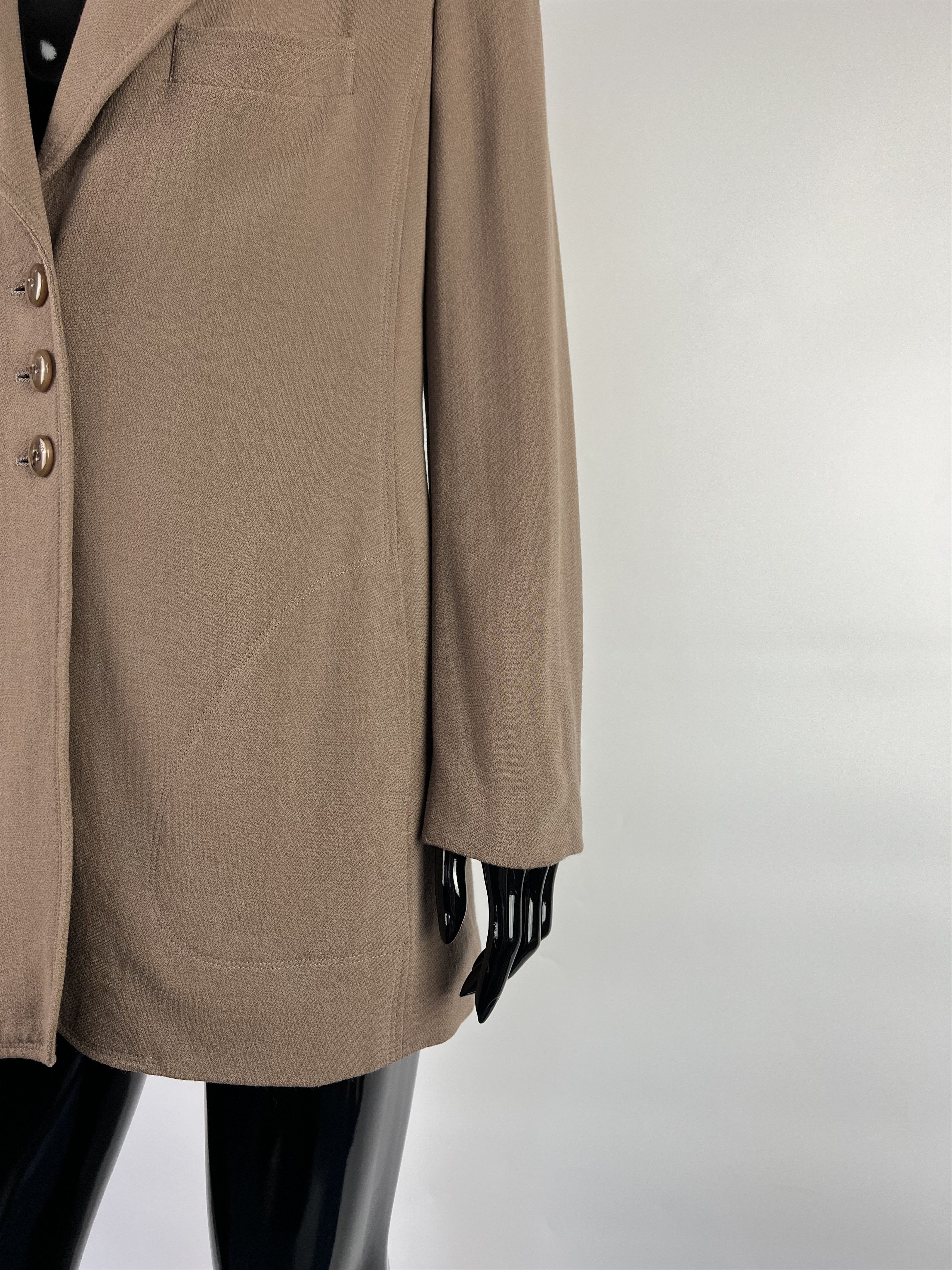 Sonia Rykiel Rare Vintage Sonia Rykiel Brown Wool Blazer Jacket Size 40 Size M / US 6-8 / IT 42-44 - 7 Thumbnail