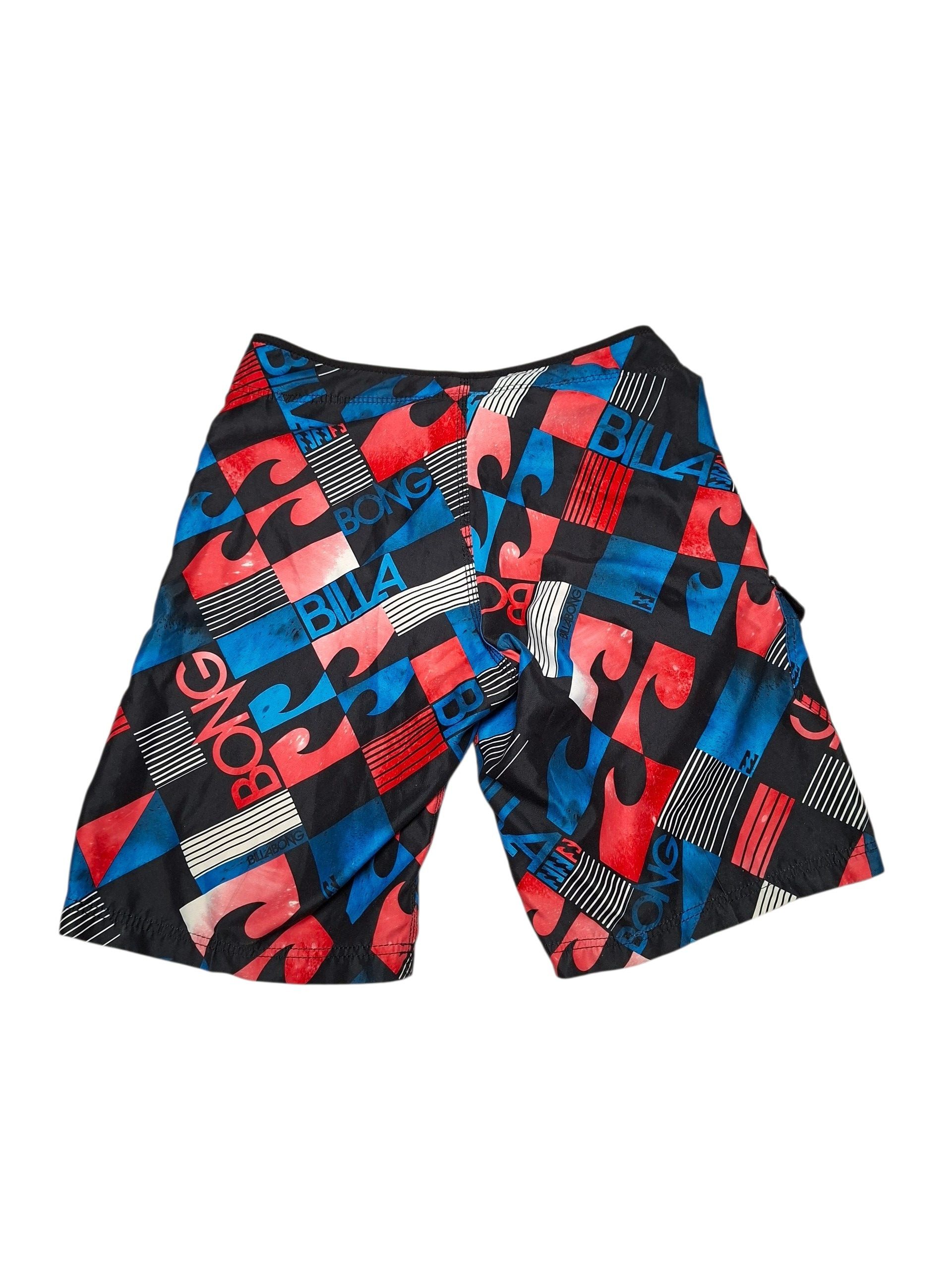Billabong BILLABONG VINTAGE MONOGRAM SURF STYLE SHORTS Size US 33 - 3 Thumbnail
