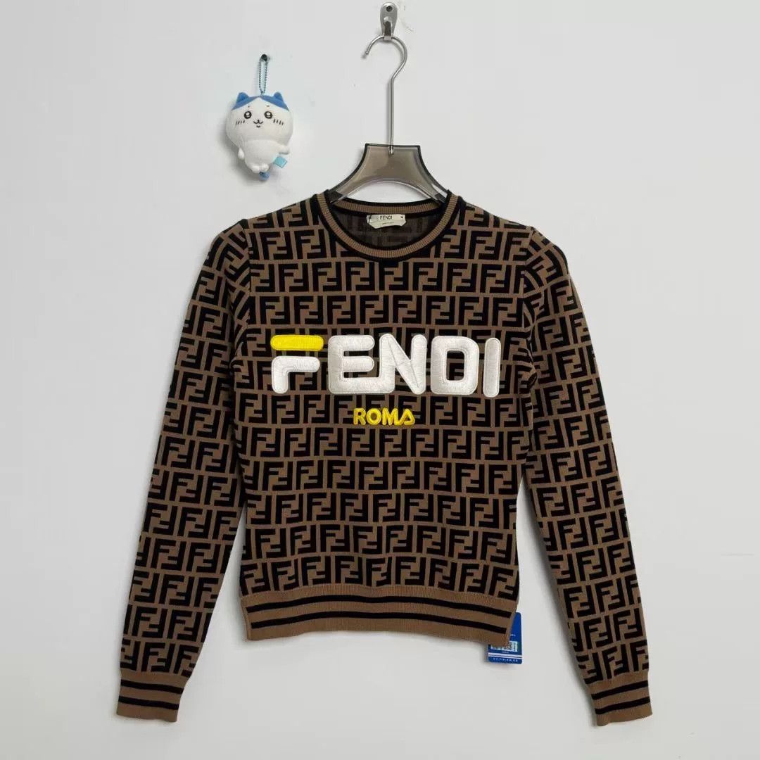 Fendi Fendi Logo Monogram Knit Sweater Size US M / EU 48-50 / 2 - 1 Thumbnail