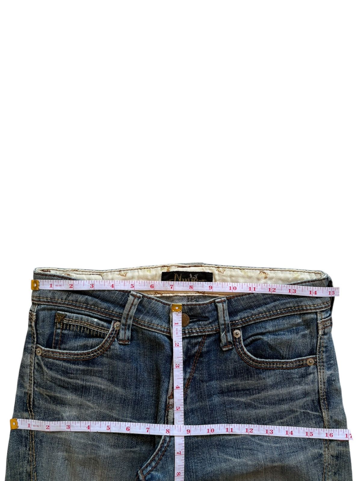 Japanese Brand SALES🔥Vintage Japanese Mud Wash Distressed Flare Jeans Size 30" / US 8 / IT 44 - 12 Thumbnail