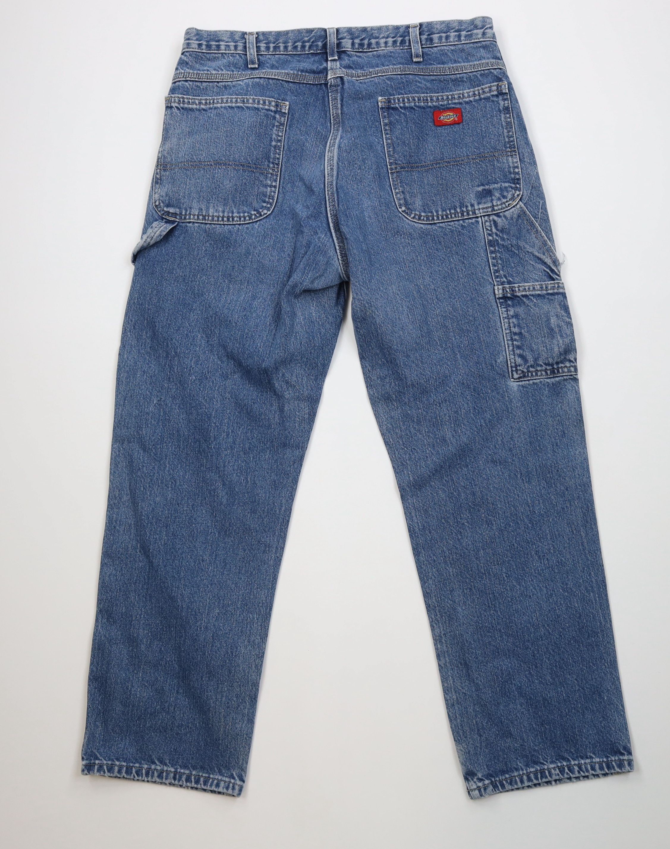 Dickies Vintage Y2K Dickies Wide Leg Dungaree Denim Jeans Blue Size US 36 / EU 52 - 9 Thumbnail