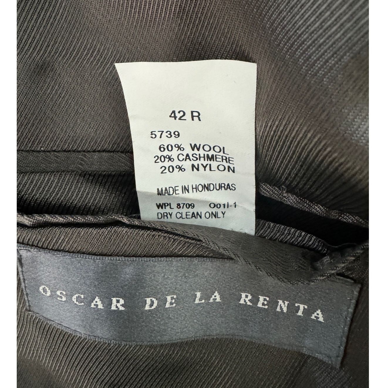Oscar De La Renta Oscar de la Renta wool cashmere navy blue jacket size 42R Size 42R - 6 Thumbnail