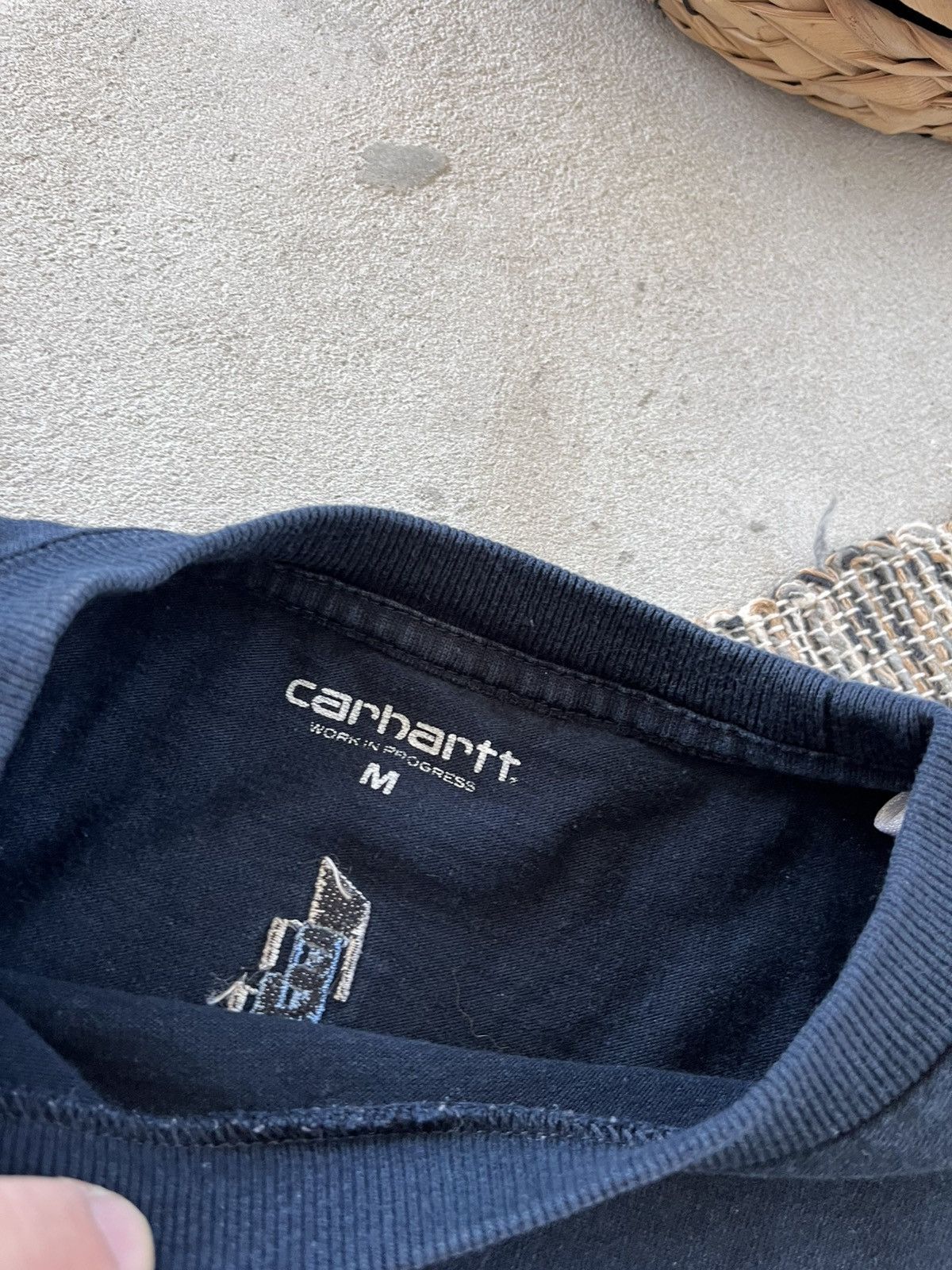 Carhartt Vintage Carhartt Cropped TShirt Navy Y2K Workwear Avantgarde Size M / US 6-8 / IT 42-44 - 10 Thumbnail