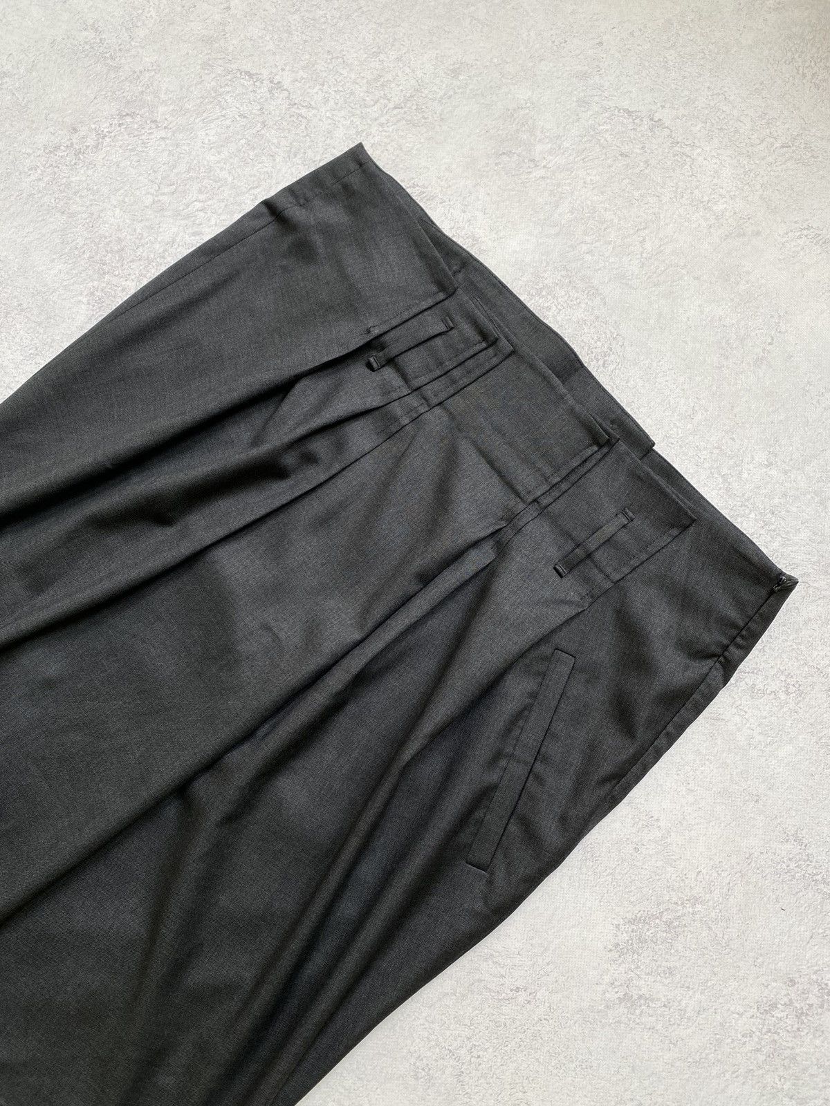Brunello Cucinelli Gunex By Brunello Cucinelli Grey Wool Midi Skirt Size 48 Size 34" / US 12 / IT 48 - 4 Thumbnail