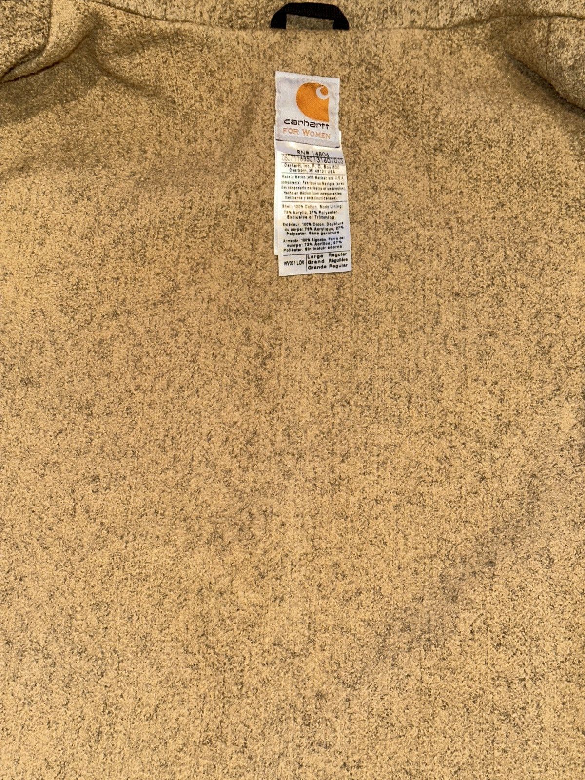 Carhartt CARHARTT WV001 LOV SHERPA LINED CANVAS VEST OLIVE GREEN LRG Size L / US 10 / IT 46 - 8 Thumbnail