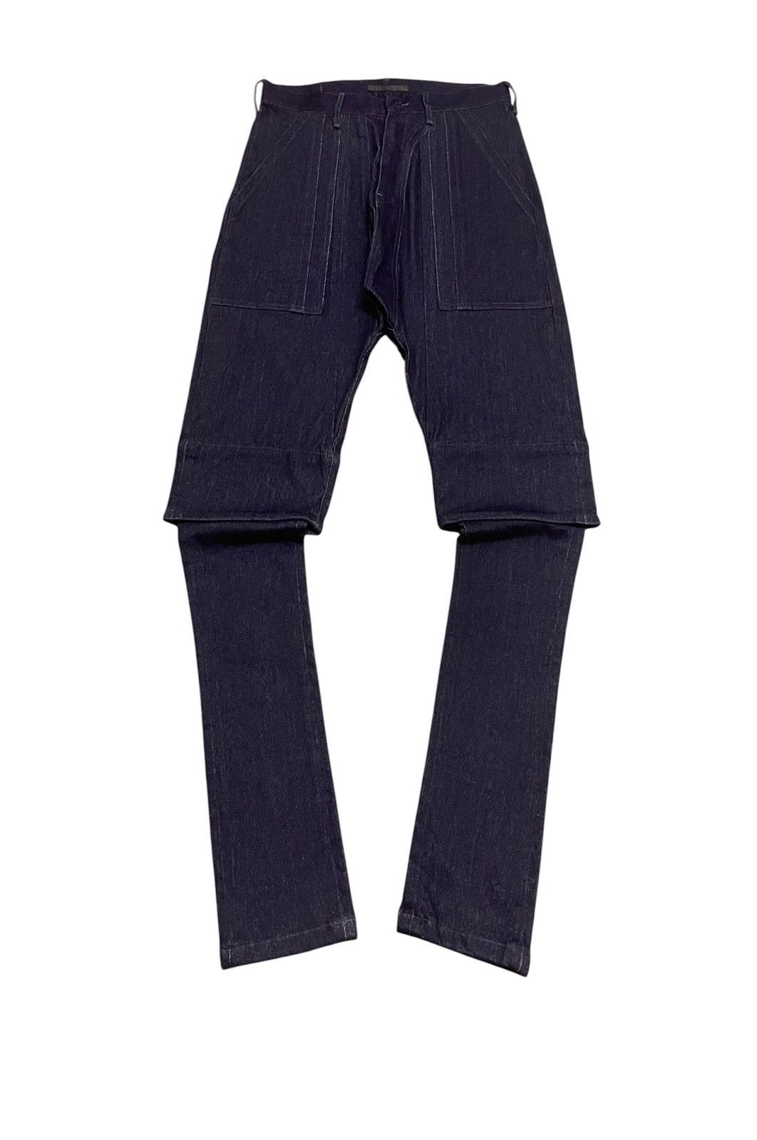Julius JULIUS 10oz Denim Bleach Wide Pants （INDIGO） | Grailed