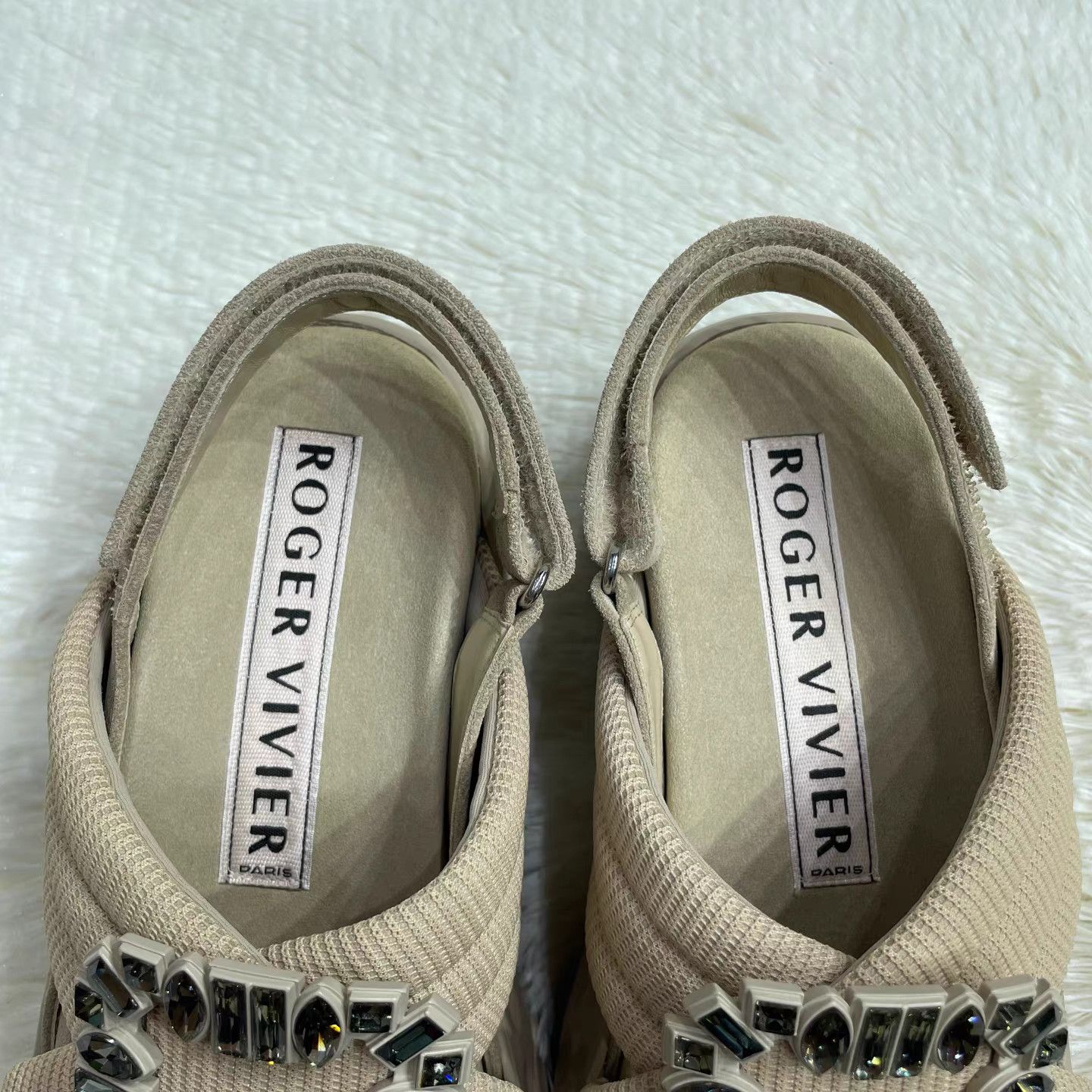 Roger Vivier Roger Vivier Viv' Run Velcro Strap Sandals K15 Size US 7 / IT 37 - 7 Thumbnail
