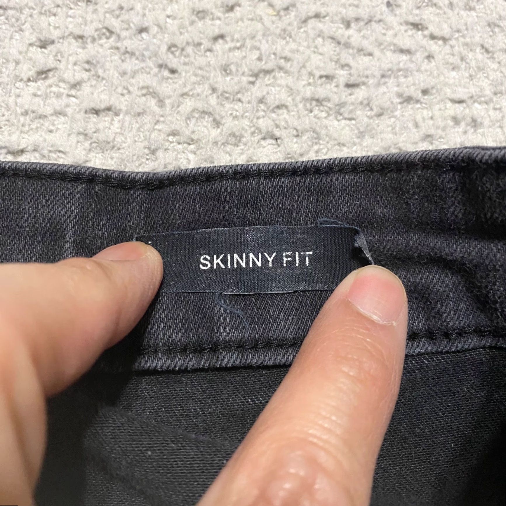 Vintage Judy Blue Jeans Womens 11 Gray Denim Medium Wash Skinny Leg High Rise Distressed Size 32" / US 10 / IT 46 - 4 Thumbnail
