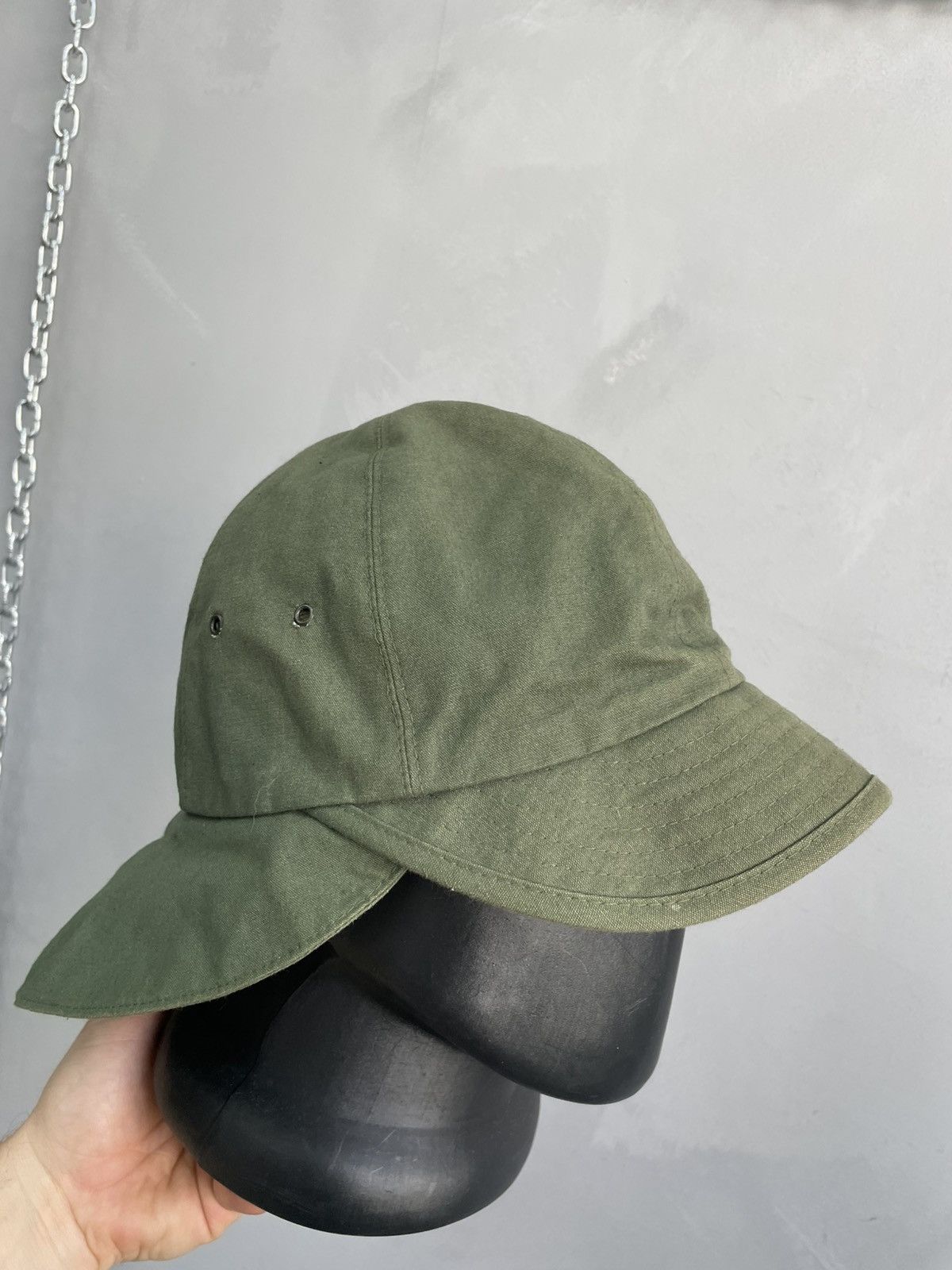 Japanese Brand Vintage rare Japanese military army Rick owens style hat cap Size ONE SIZE - 4 Thumbnail