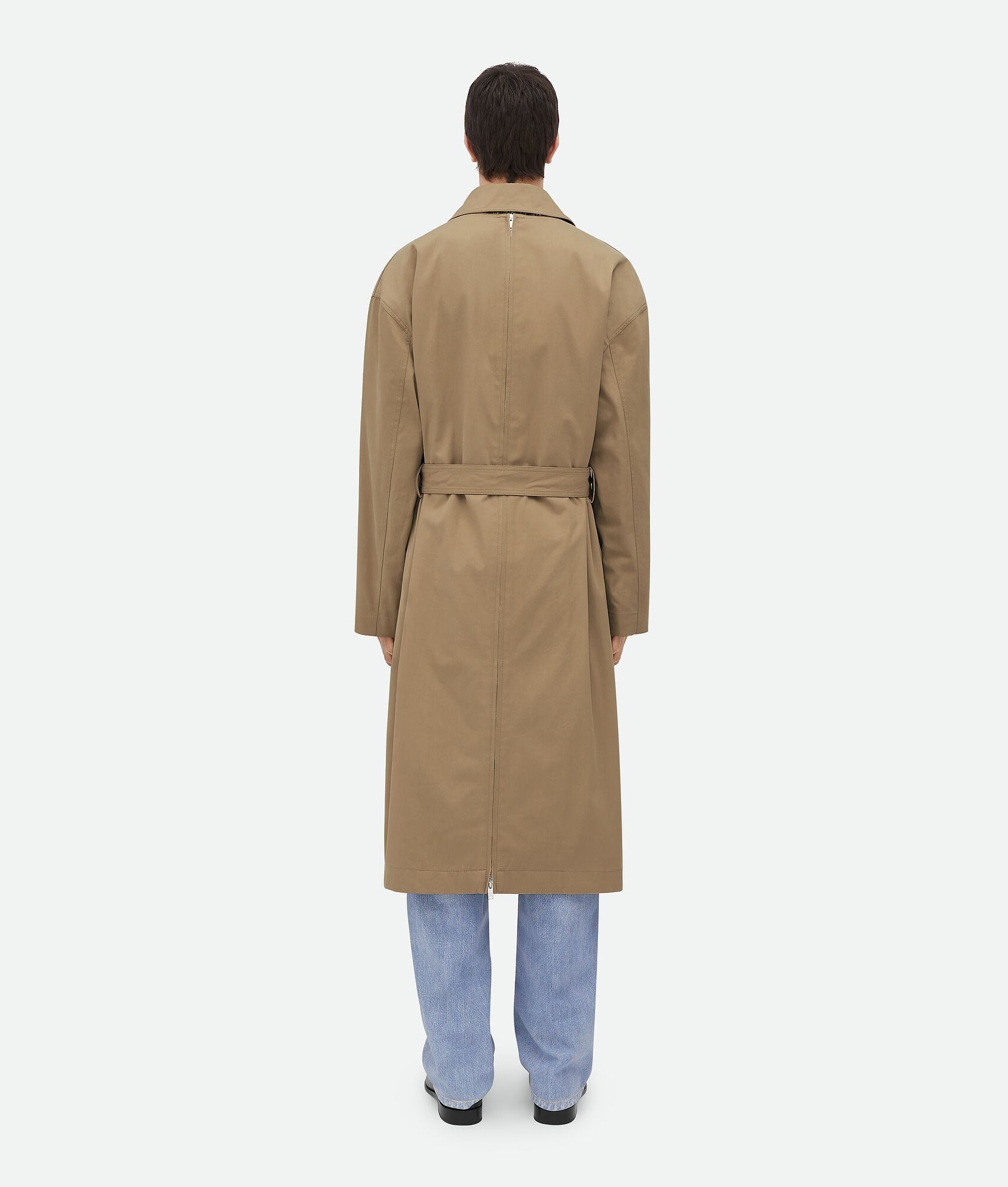 Bottega Veneta o1w1db10825 Light Cotton Twill Trench Coat in Desert Taupe Size US XL / EU 56 / 4 - 5 Thumbnail