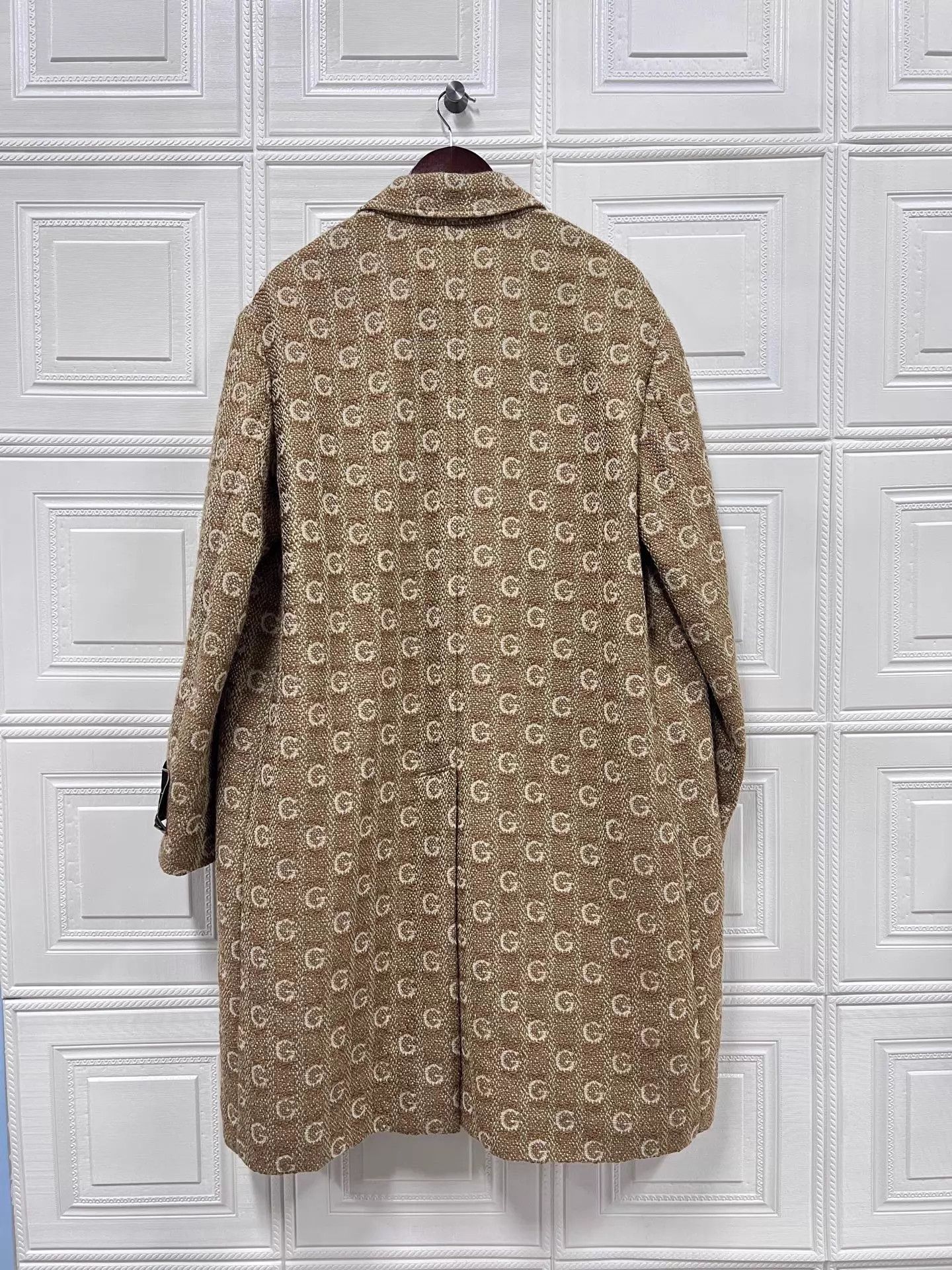 Gucci Gucci Khaki GG Allover Runway Wool Coat 48 EU NWT Size US M / EU 48-50 / 2 - 2 Thumbnail
