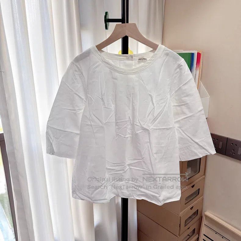 Hermes Hermes Ladies' Pure Cotton Short Sleeve Shirt Size XS / US 0-2 / IT 36-38 - 7 Thumbnail