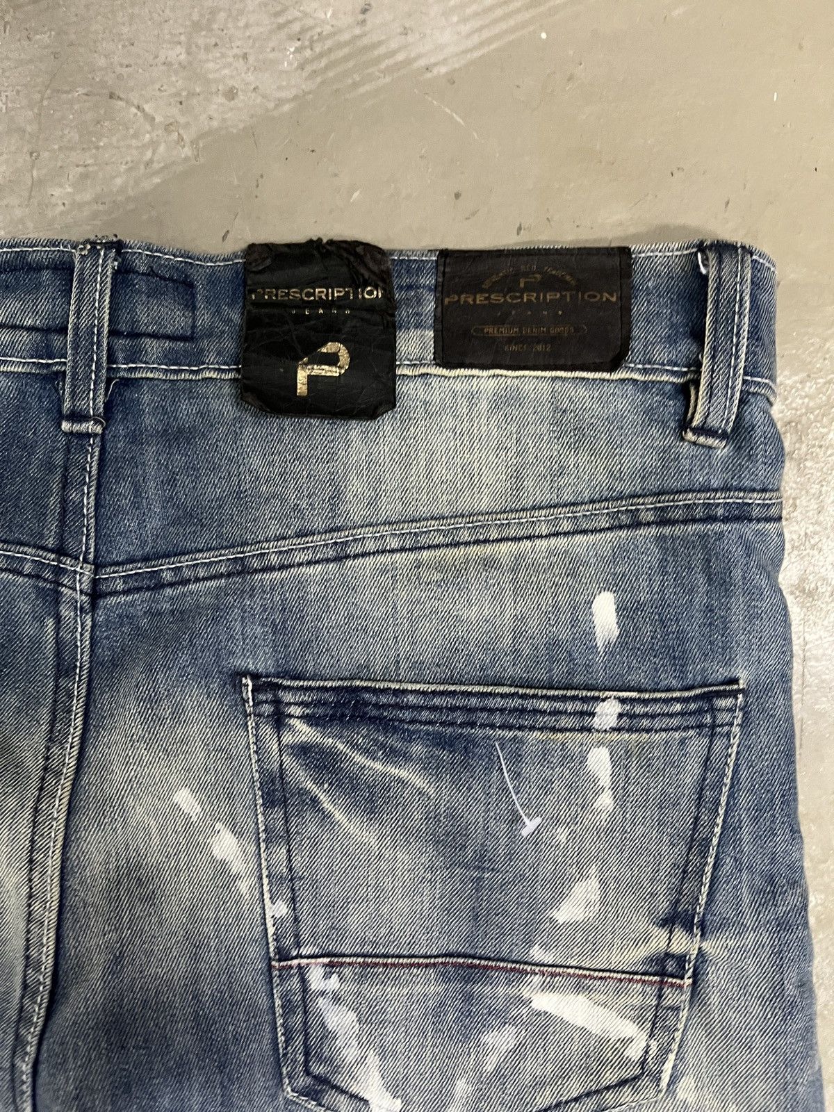 If Six Was Nine WASHED DENIM PAINT SPLATTER JEANS JUNYA HELMUT LANG STYLE Size US 34 / EU 50 - 7 Thumbnail