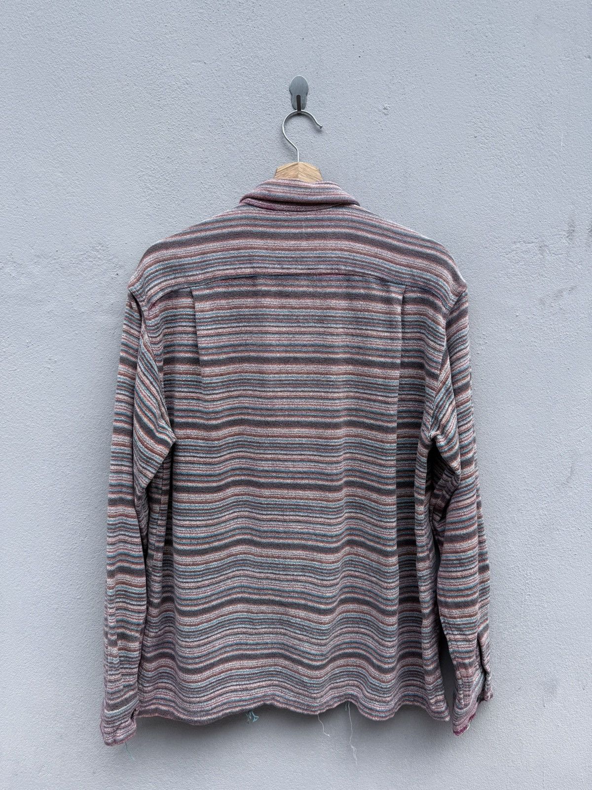 Sugar Cane Vintage Distressed SUGAR CANE Stripes Flannel Rare Design Size US L / EU 52-54 / 3 - 12 Thumbnail