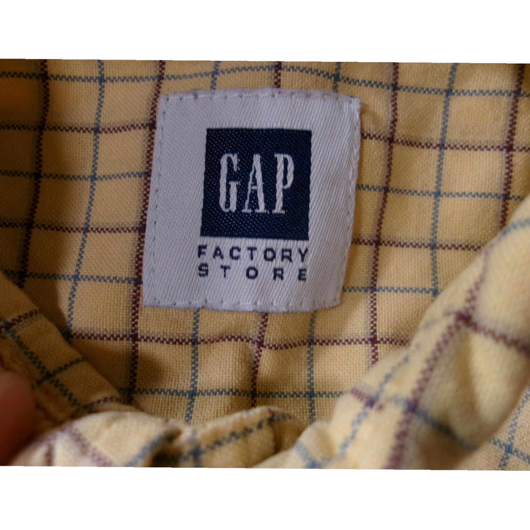 Gap GAP Shirt Mens M Yellow Plaid Oxford Classic Office Casual Heritage OCBD Button-Up Pocket Long Sleeve Size US M / EU 48-50 / 2 - 6 Thumbnail