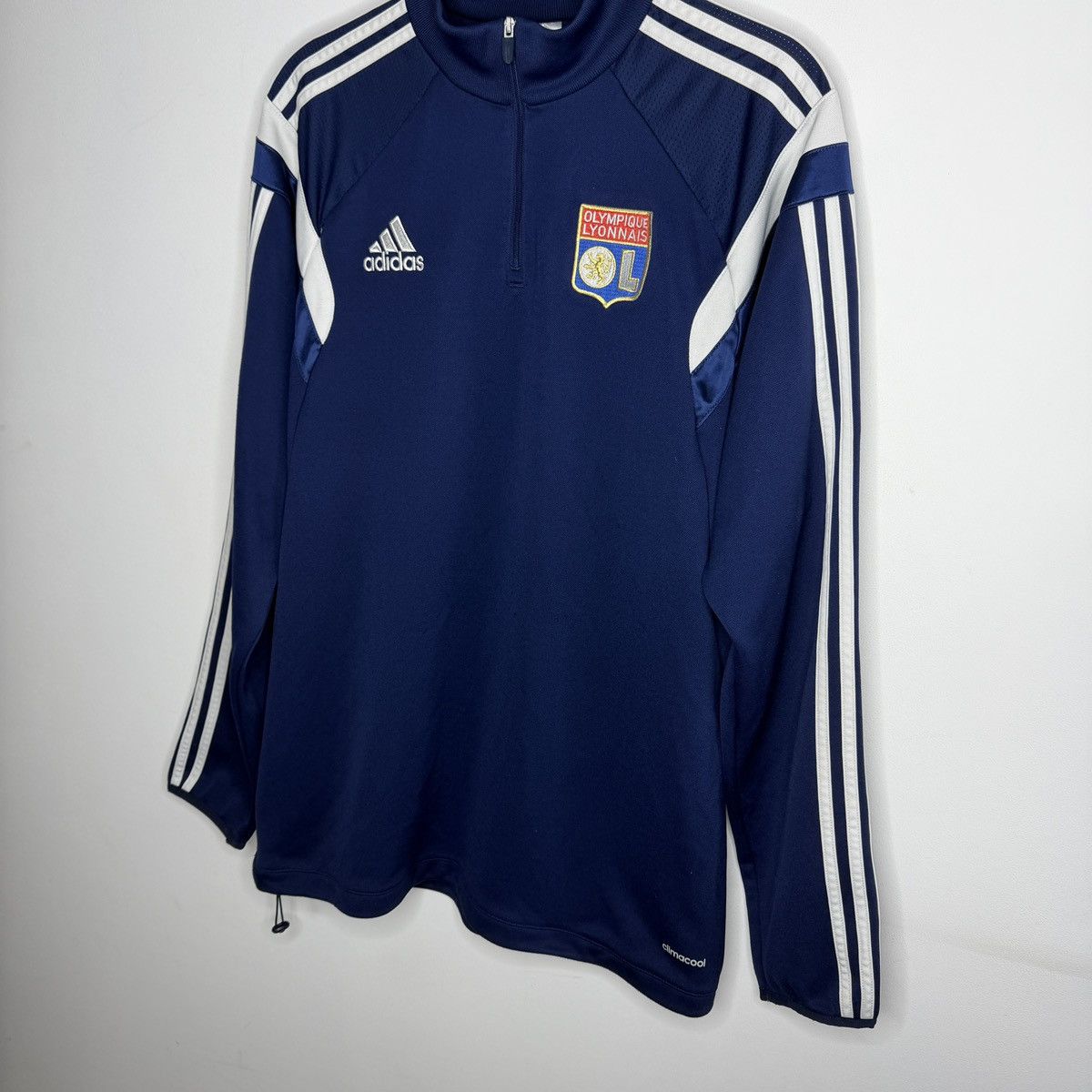 Adidas Adidas Olimpique Lyonnais Track Jacket Sweatshirt Vintage Size US L / EU 52-54 / 3 - 2 Thumbnail