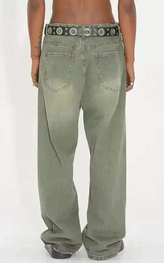 Japanese Brand washed faded loose baggy urban outdoor hiphop jeans Size US 32 / EU 48 - 3 Thumbnail