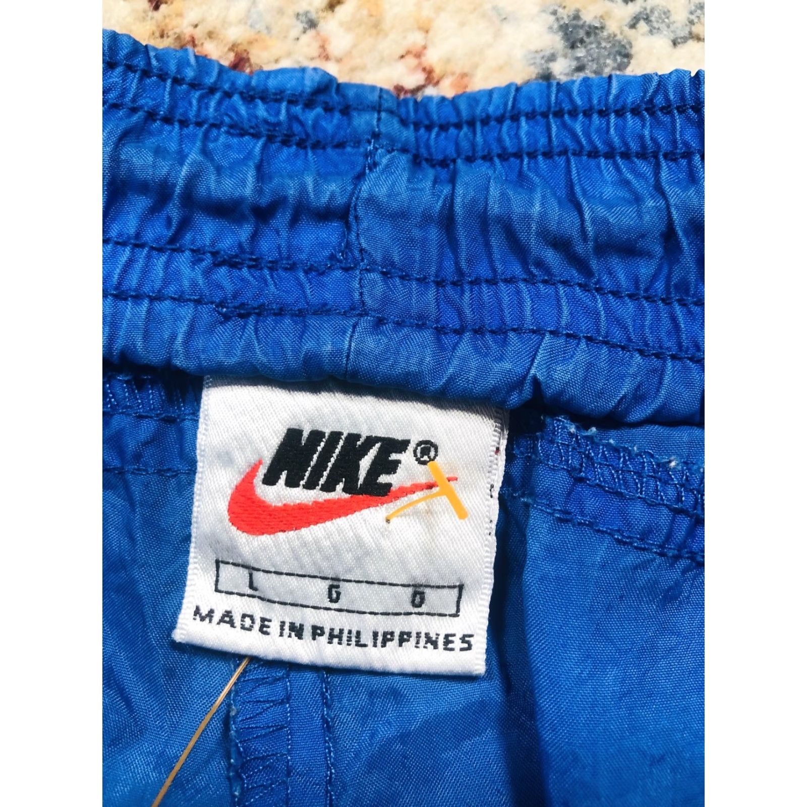 Nike VINTAGE Nike Pants Mens Large Blue Nylon Track Windbreaker Joggers Athletic 90s Size US 33 - 5 Thumbnail