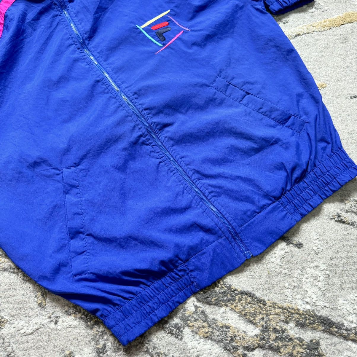 Fila Vintage 90s Fila Tactel Windbreaker Jacket Size US L / EU 52-54 / 3 - 7 Thumbnail