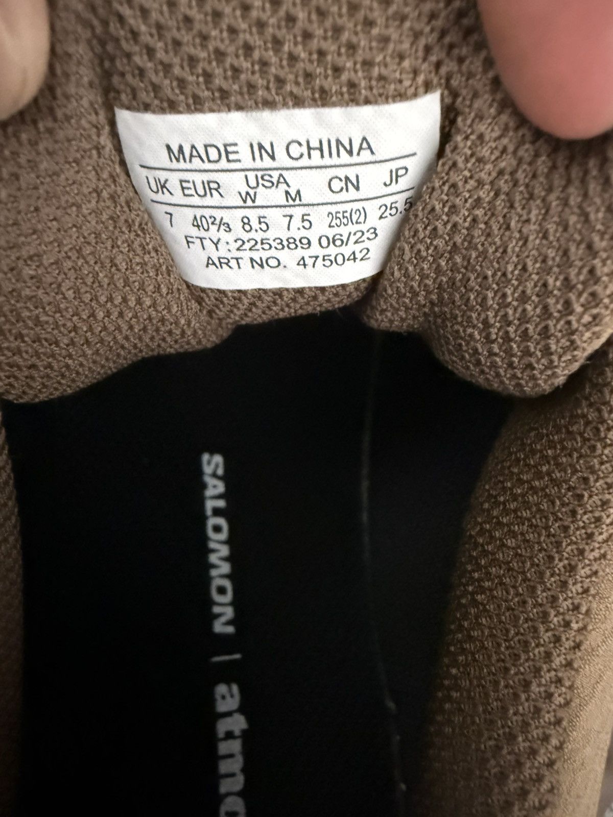 Salomon atmos x ACS+ OG CSWP 'Strata Fossil' Size US 7 / EU 40 - 6 Thumbnail