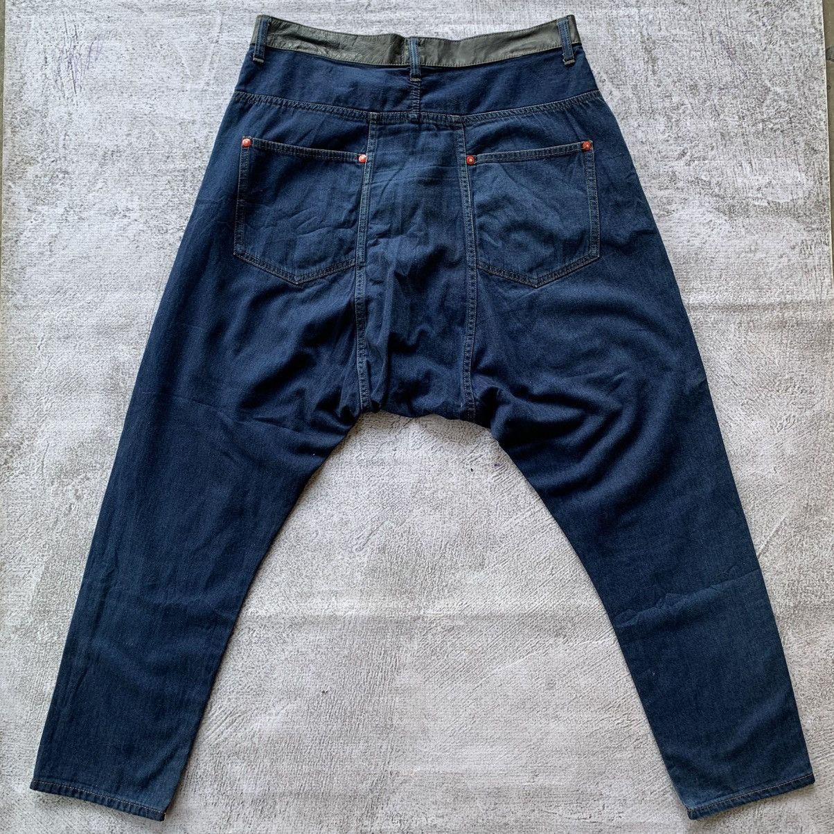 Issey Miyake Frapbois mix lheater dopped crop denim pants Size US 30 / EU 46 - 3 Thumbnail