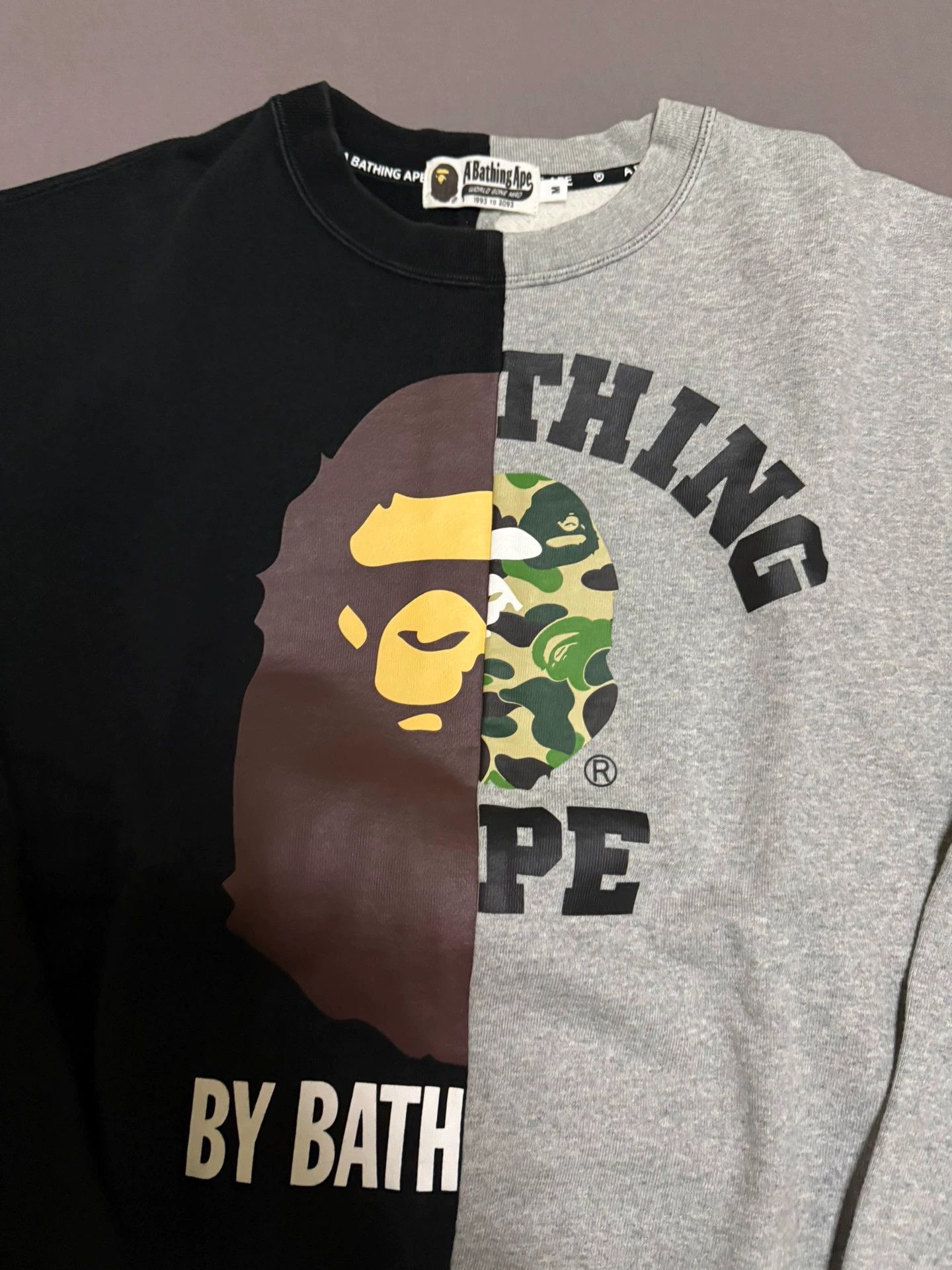 Bape Bape Colorblock Fleece-Lined Jacket Size M Worn 1x Authentic Size US M / EU 48-50 / 2 - 2 Thumbnail