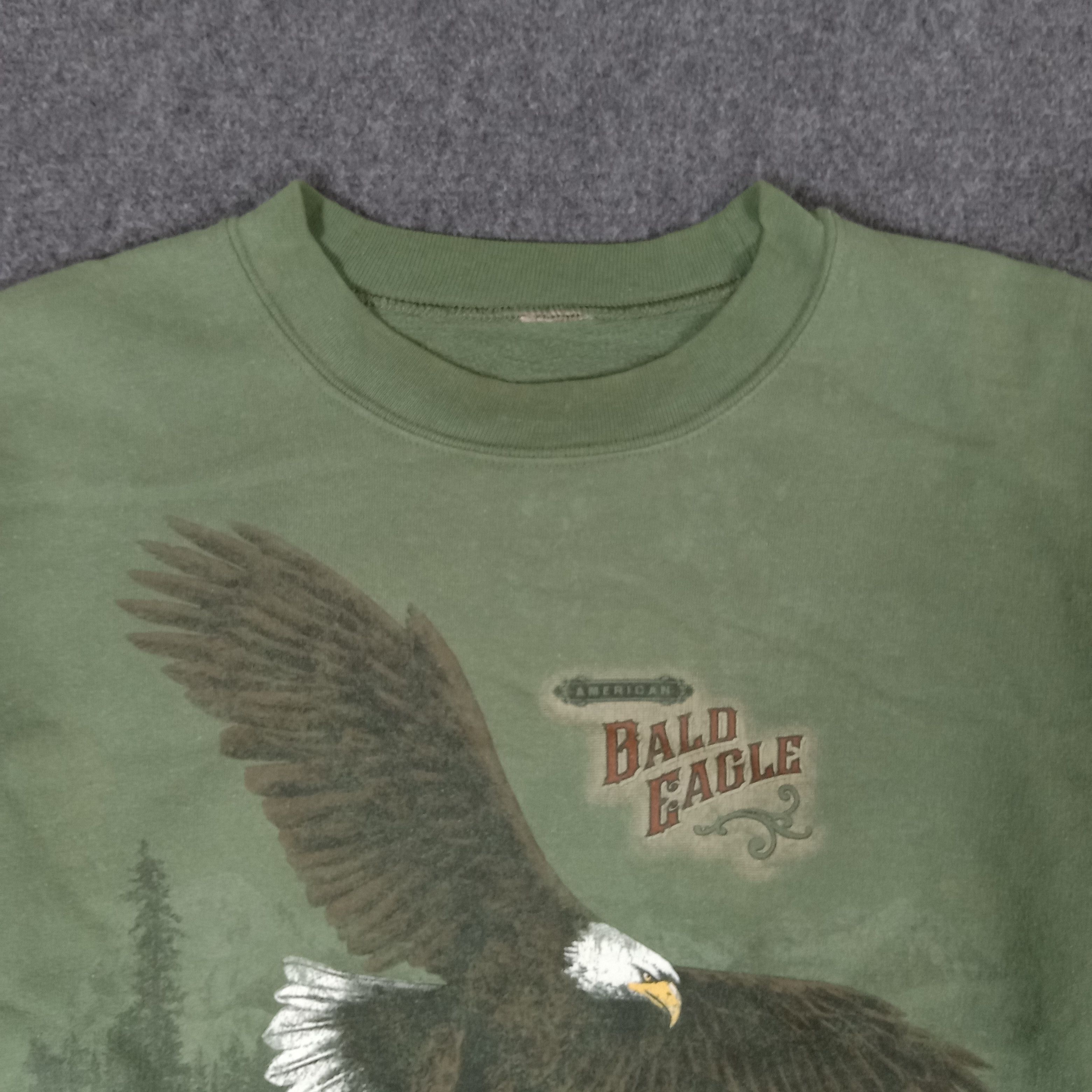 Vintage American Bald Eagle Animal Habitat Sweatshirt Size US L / EU 52-54 / 3 - 3 Thumbnail