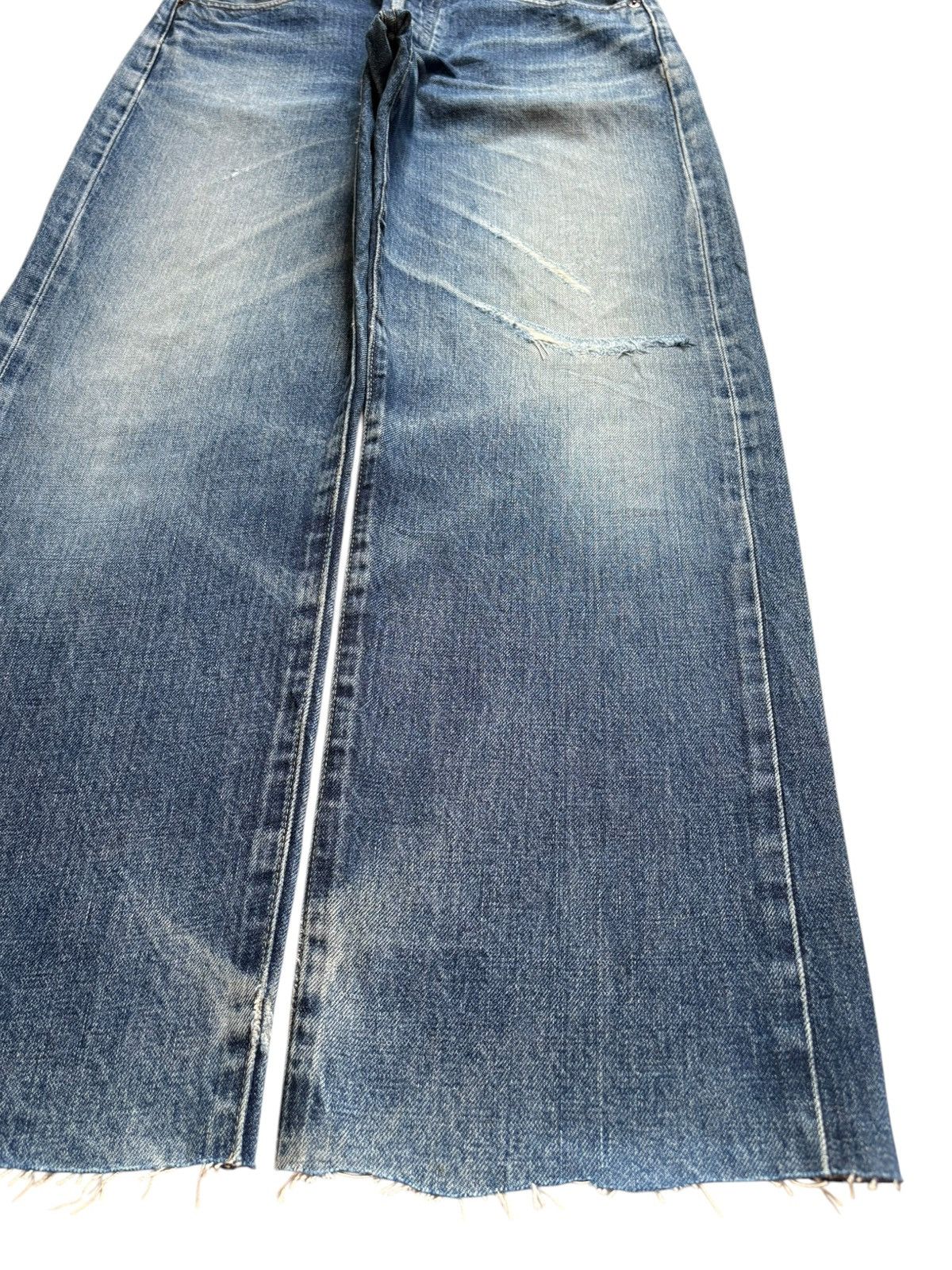 Levi's Vintage 80s Levis 503BXX Big E Selvedge Distress Baggy Jeans Size US 32 / EU 48 - 7 Thumbnail