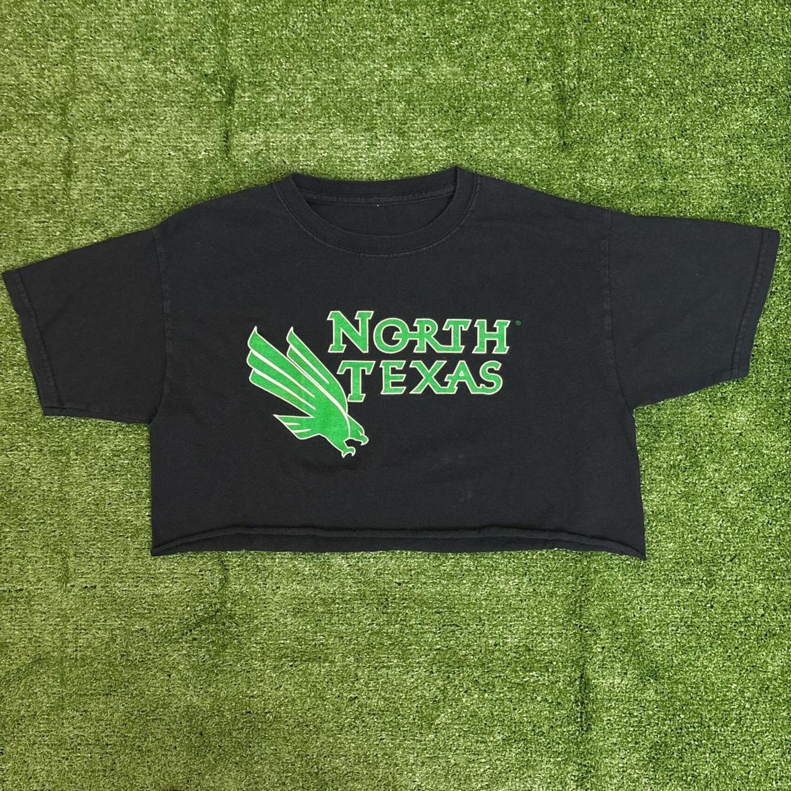 Other Black Cropped North Texas Graphic Crop Top Tee Size M / US 6-8 / IT 42-44 - 1 Thumbnail