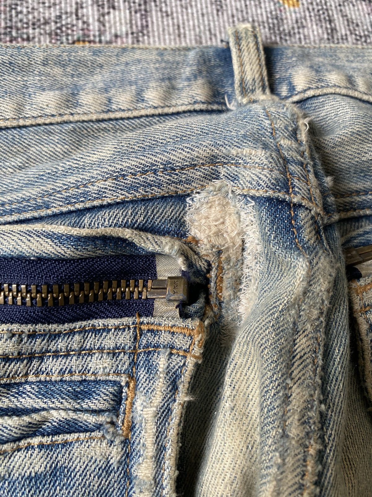 Japanese Brand Tokyo Ripper Rusty Distressed Denim Size US 30 / EU 46 - 16 Thumbnail