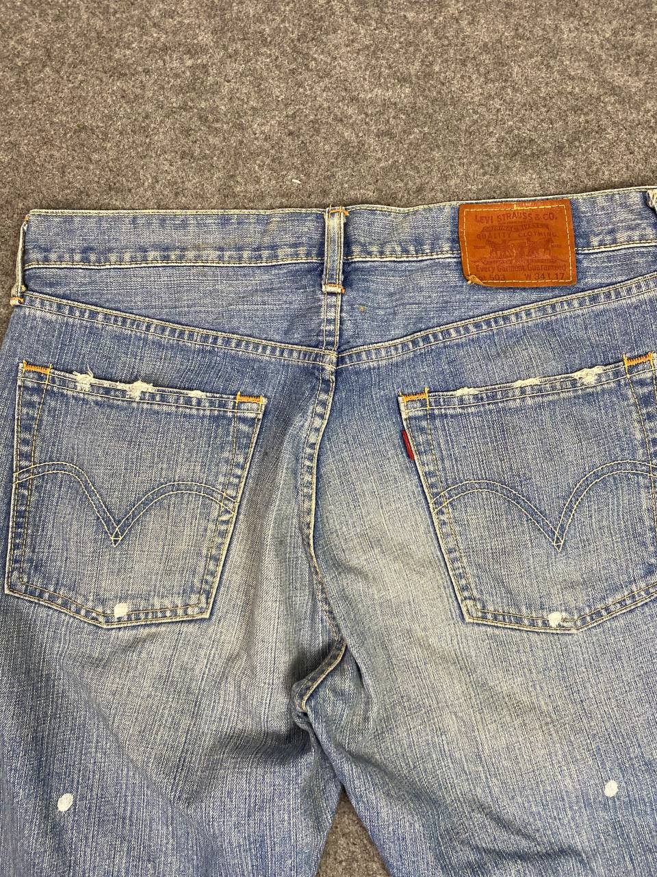 Levi's vintage levis 503 shorts distressed denim nice design Size US 36 / EU 52 - 3 Thumbnail